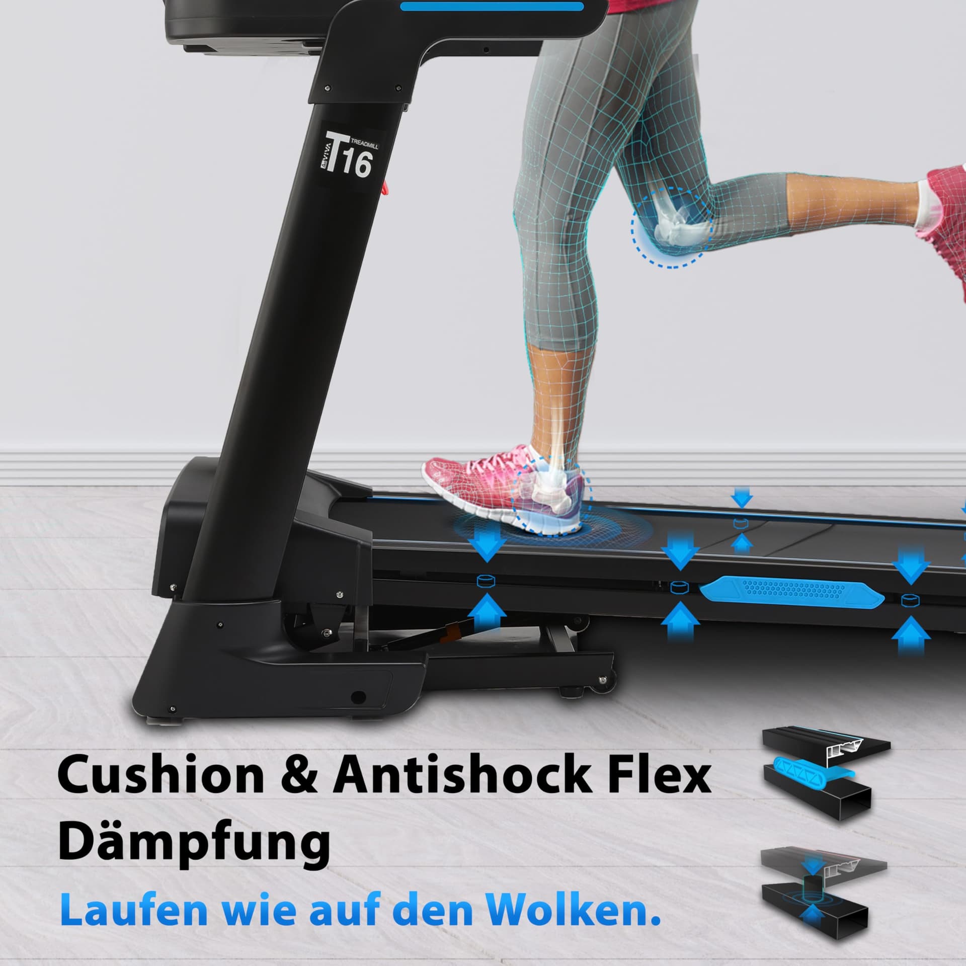 AsVIVA T16 Laufband klappbar – Bild 7