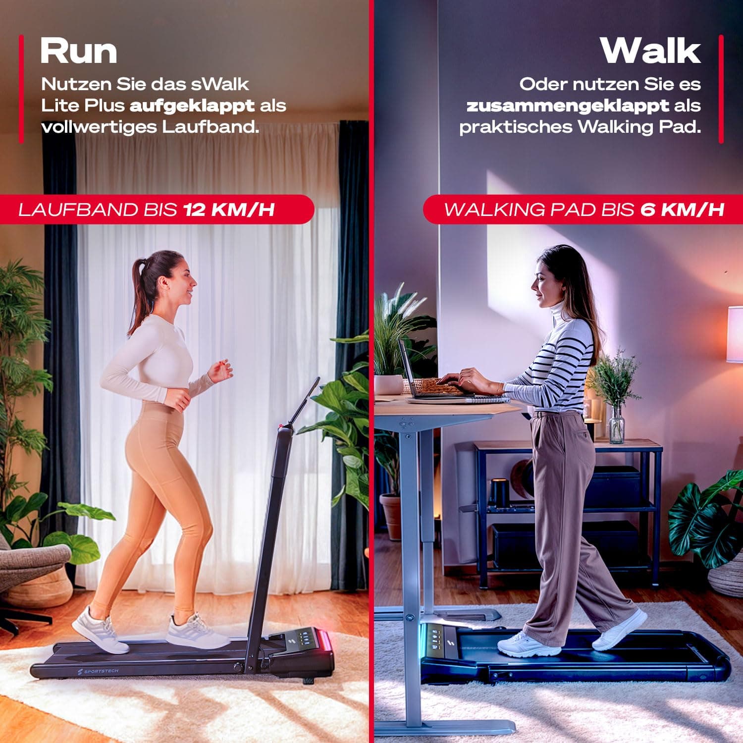 Sportstech Walking Pad mit Steigung – Bild 3
