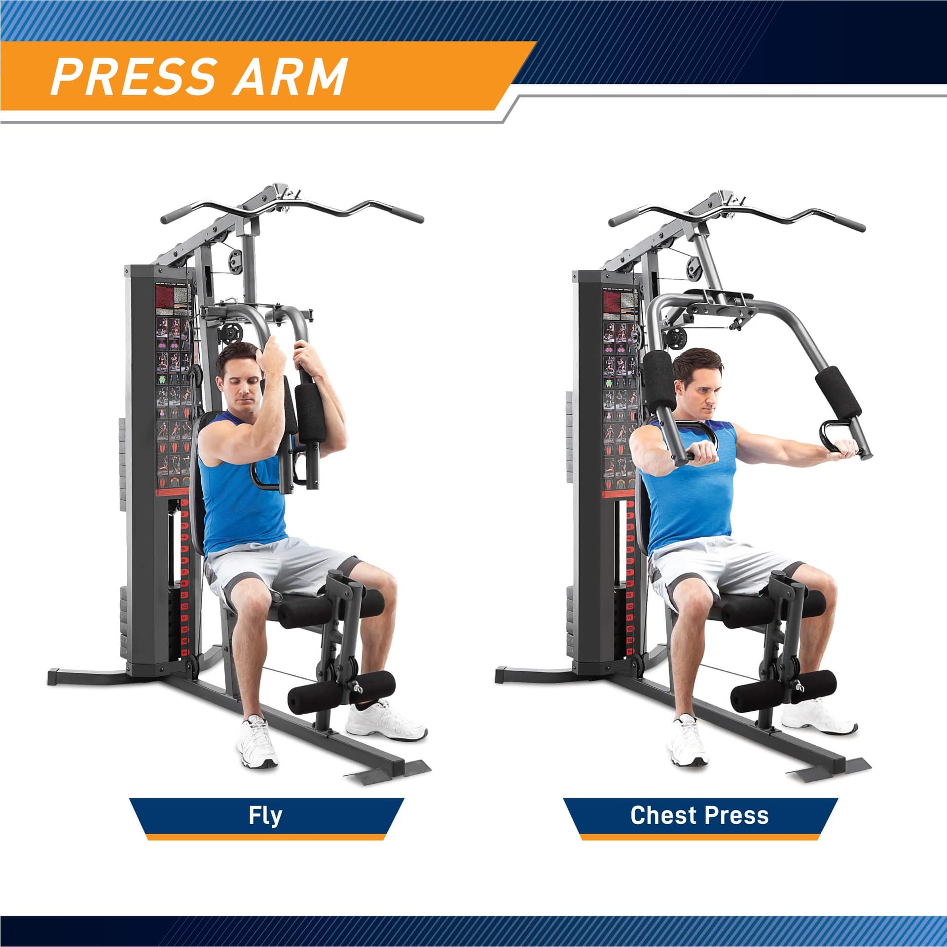 MARCY 150-lb Multifunctional Home Gym Station for Total – Bild 4