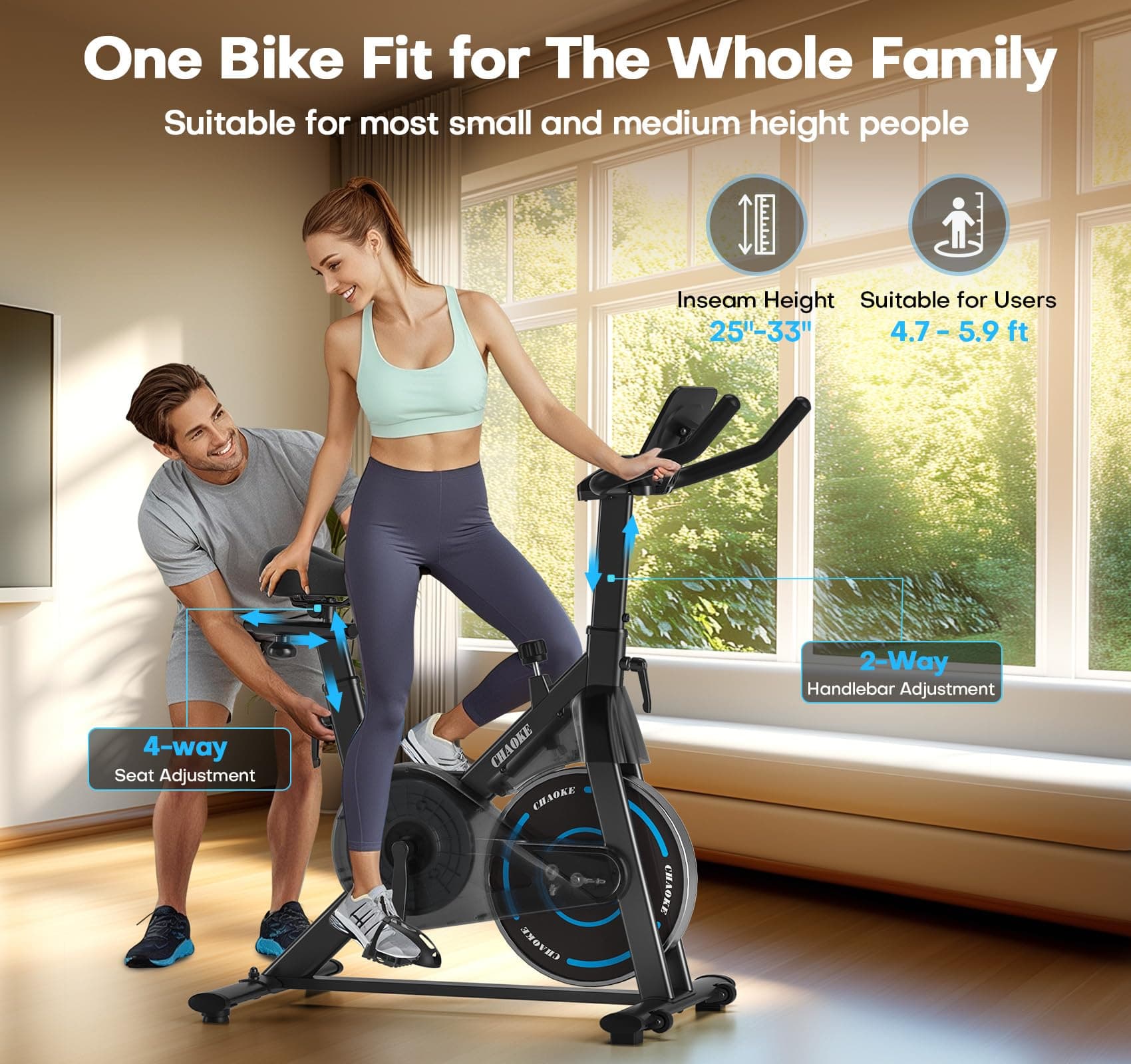 CHAOKE Exercise Bike – Bild 8