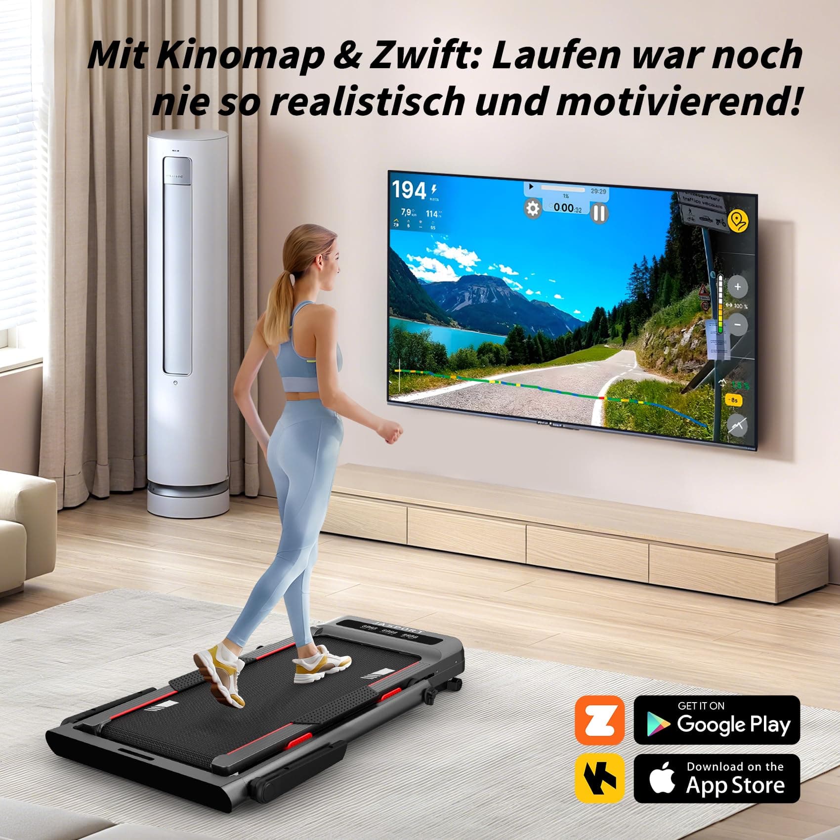 JASPORT GL3H Laufband mit 12° Steigung – Bild 5