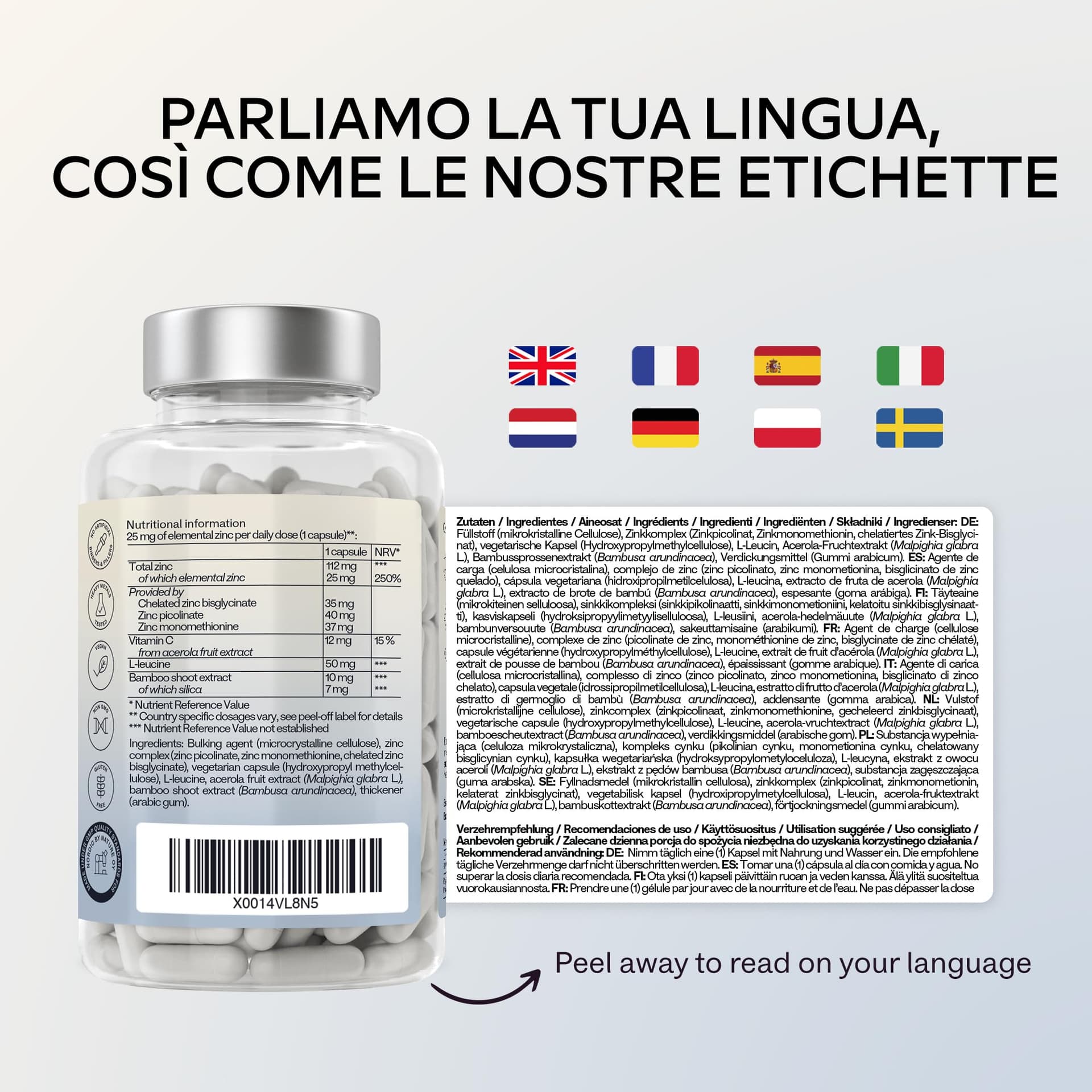 AAVALABS Zinco Integratore 25mg – Bild 8