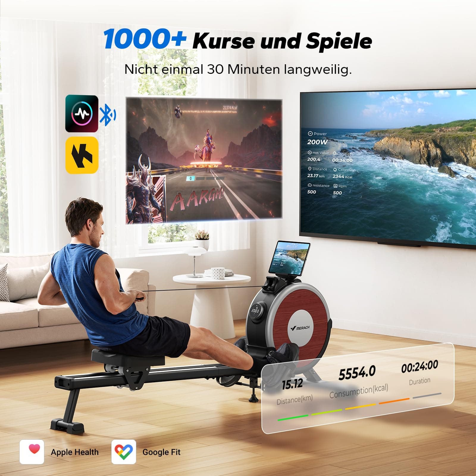 MERACH Rudergerät für Zuhause – Bild 4