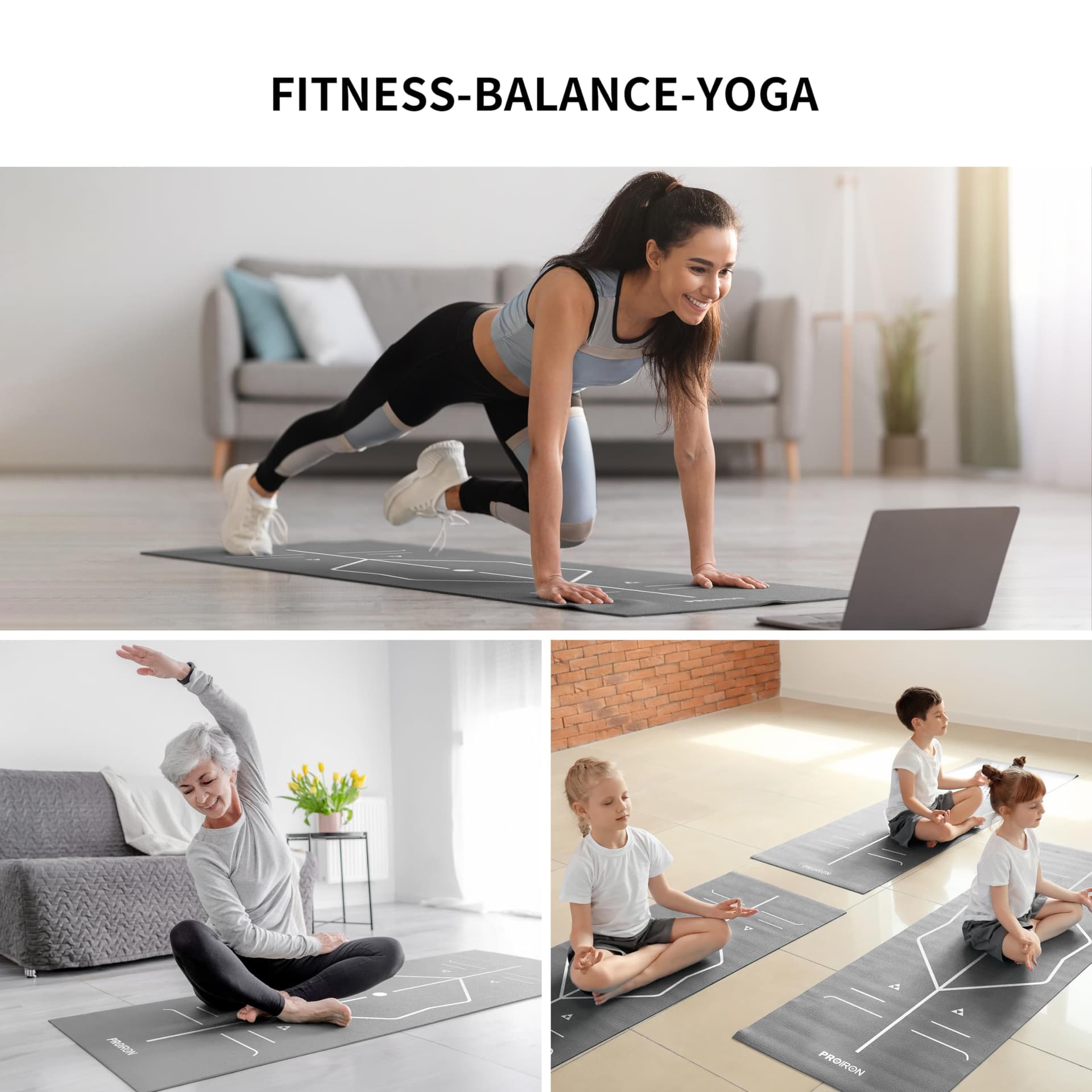 PROIRON Tapis Yoga antidérapant Tapis de Sport Tapis – Bild 7