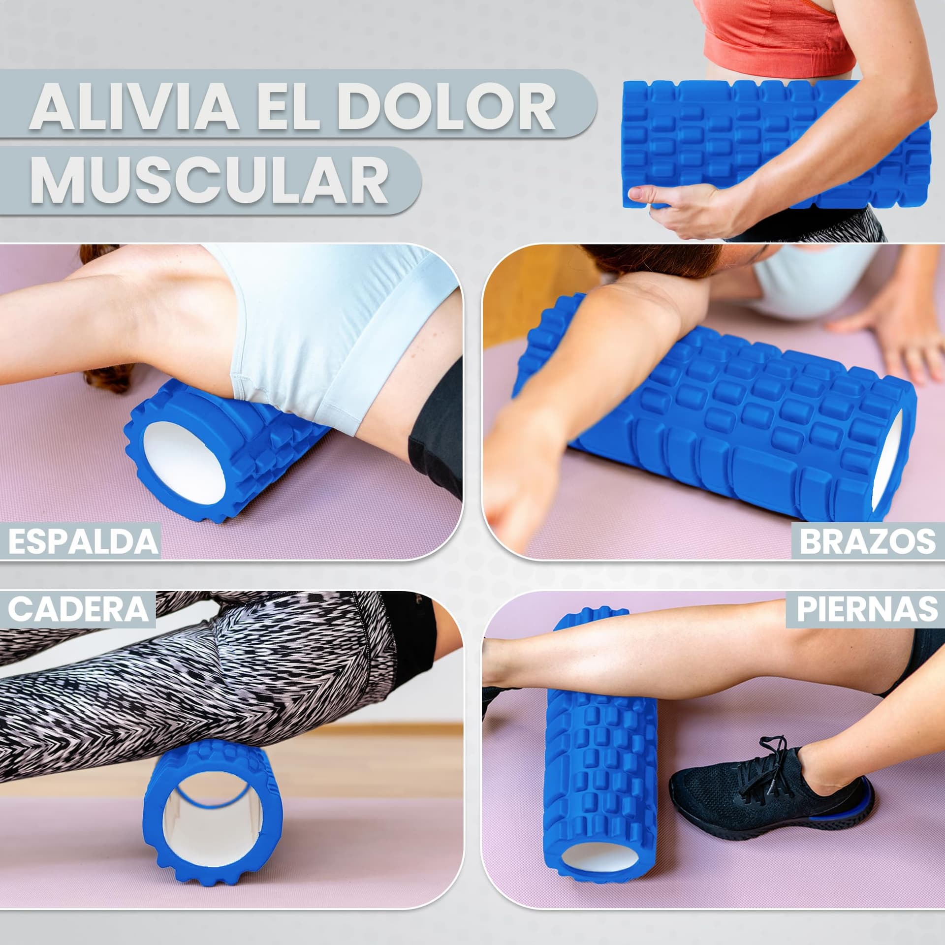 unycos Rodillo para Masajes Musculares【33x14 cm】Resiste 130 kg – Bild 3