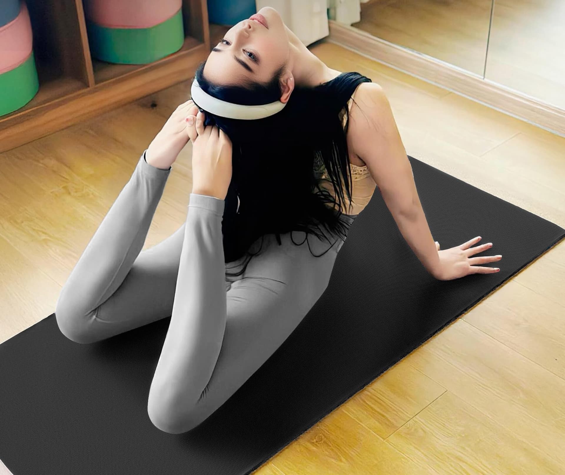 T-LOVENDO.ES Esterilla de Yoga Antideslizante con Funda y – Bild 8