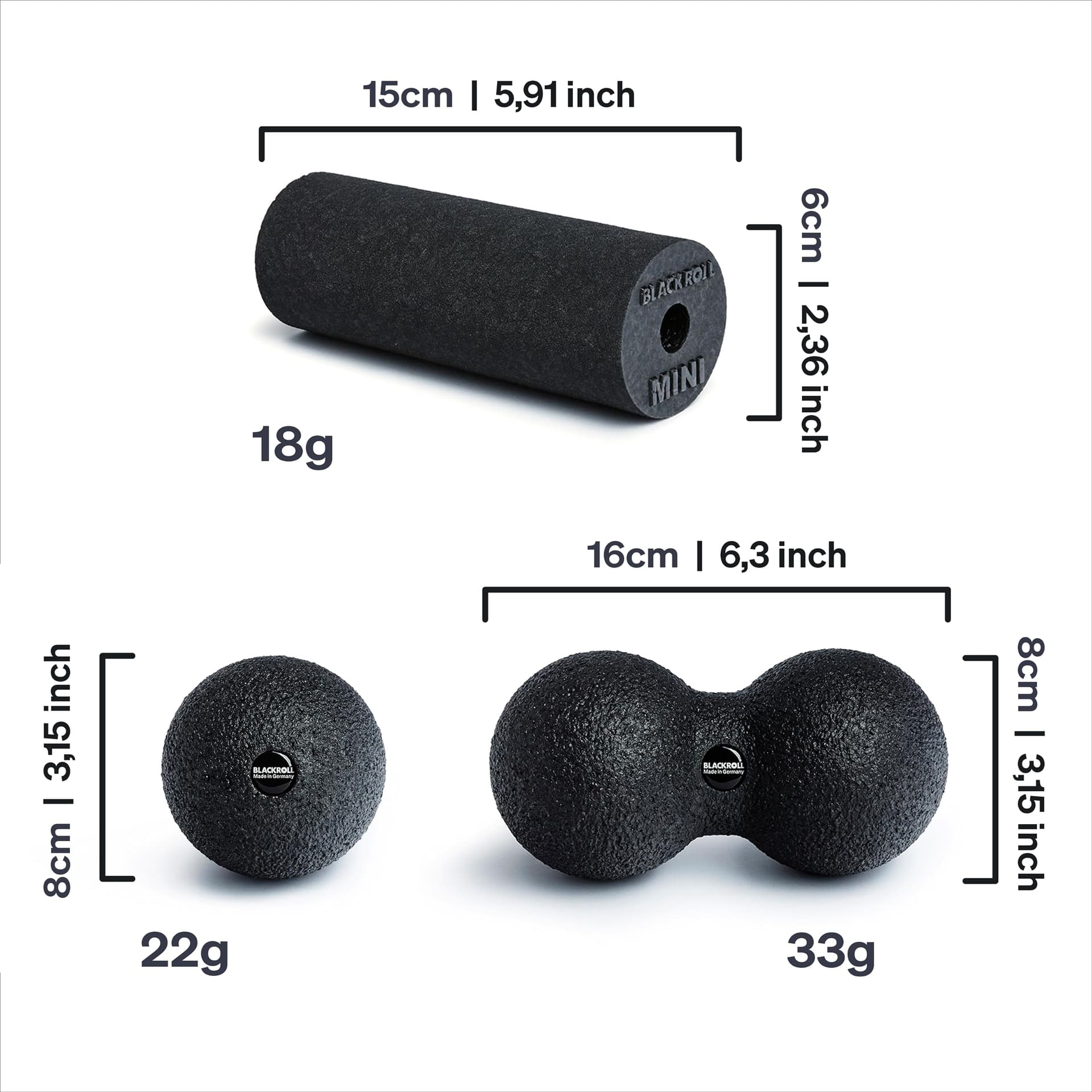BLACKROLL ® BLACKBOX Faszienrollen für die Selbstmassage: – Bild 5