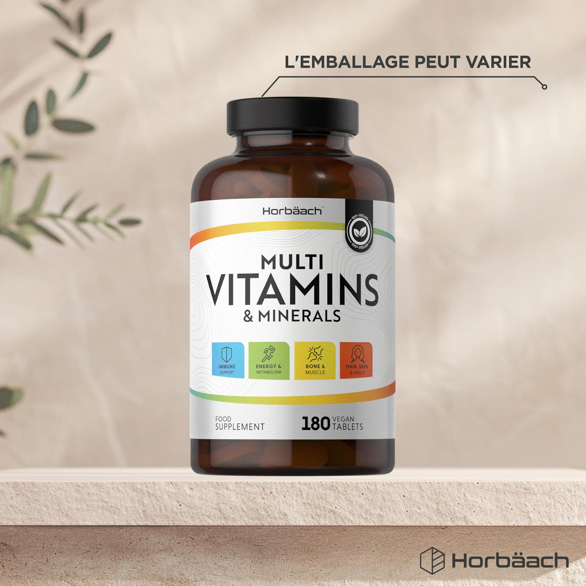 Horbäach Multivitamines et Minéraux pour Homme y Femme – Bild 5