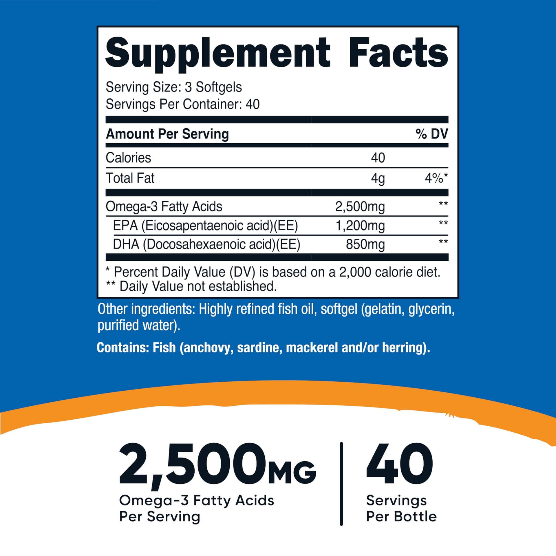 Nutricost Omega 3 Fish Oil – Bild 2
