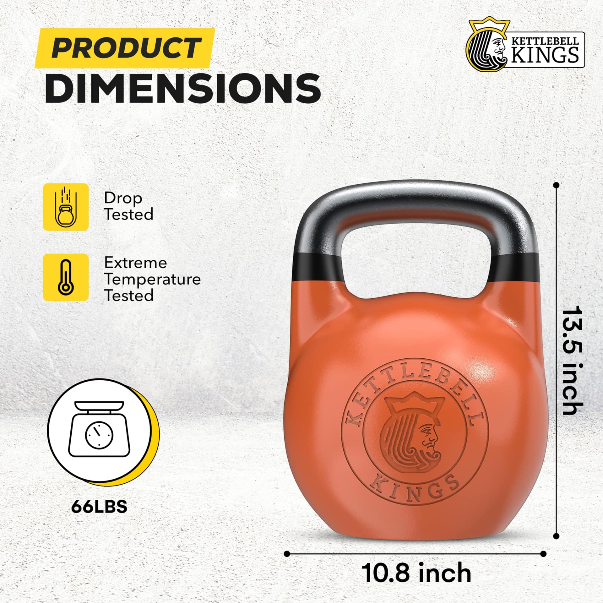 Kettlebell Kings Competition Kettlebells Weight - 33mm handle - 30 KG – Bild 2