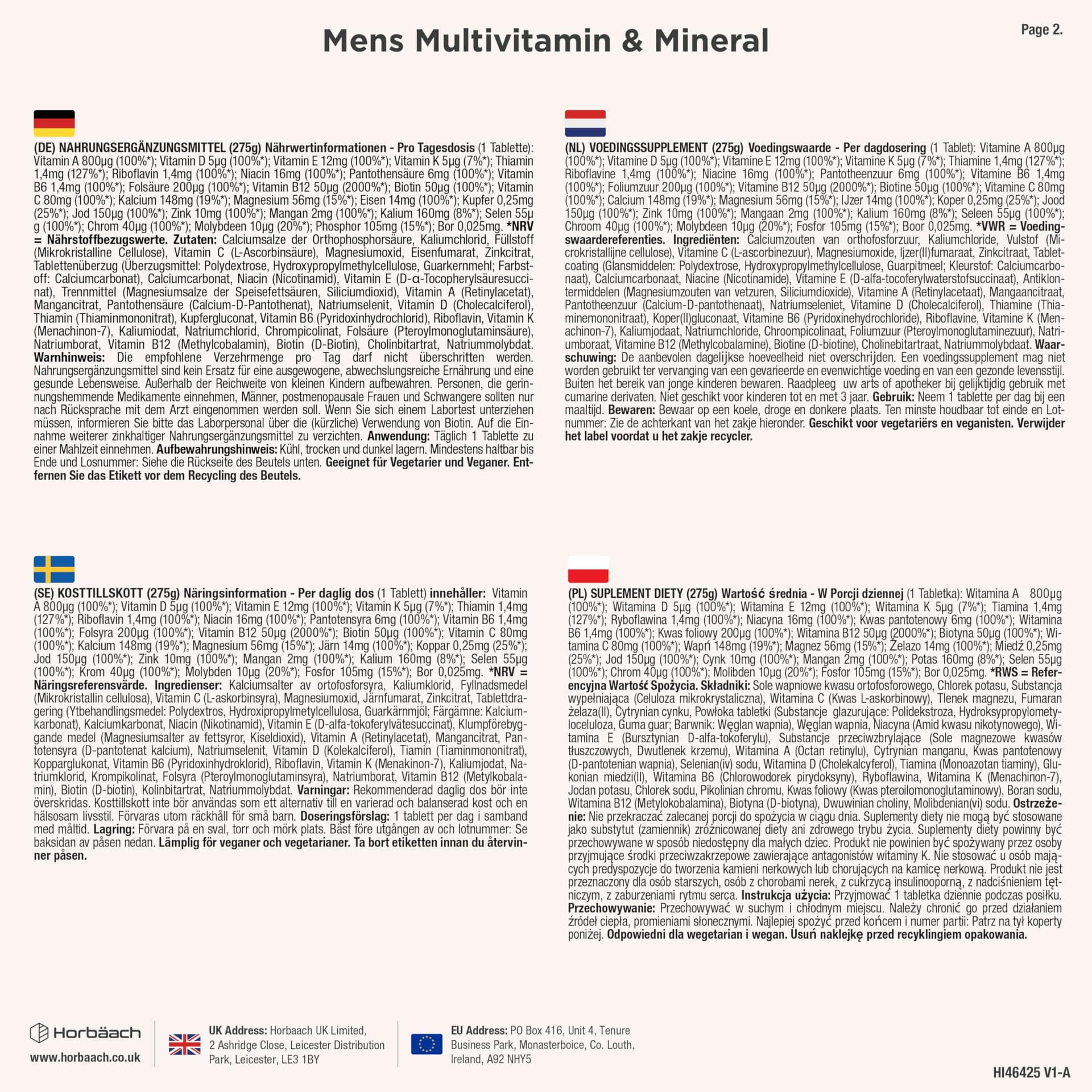 Horbäach Multivitamines Homme – Bild 5