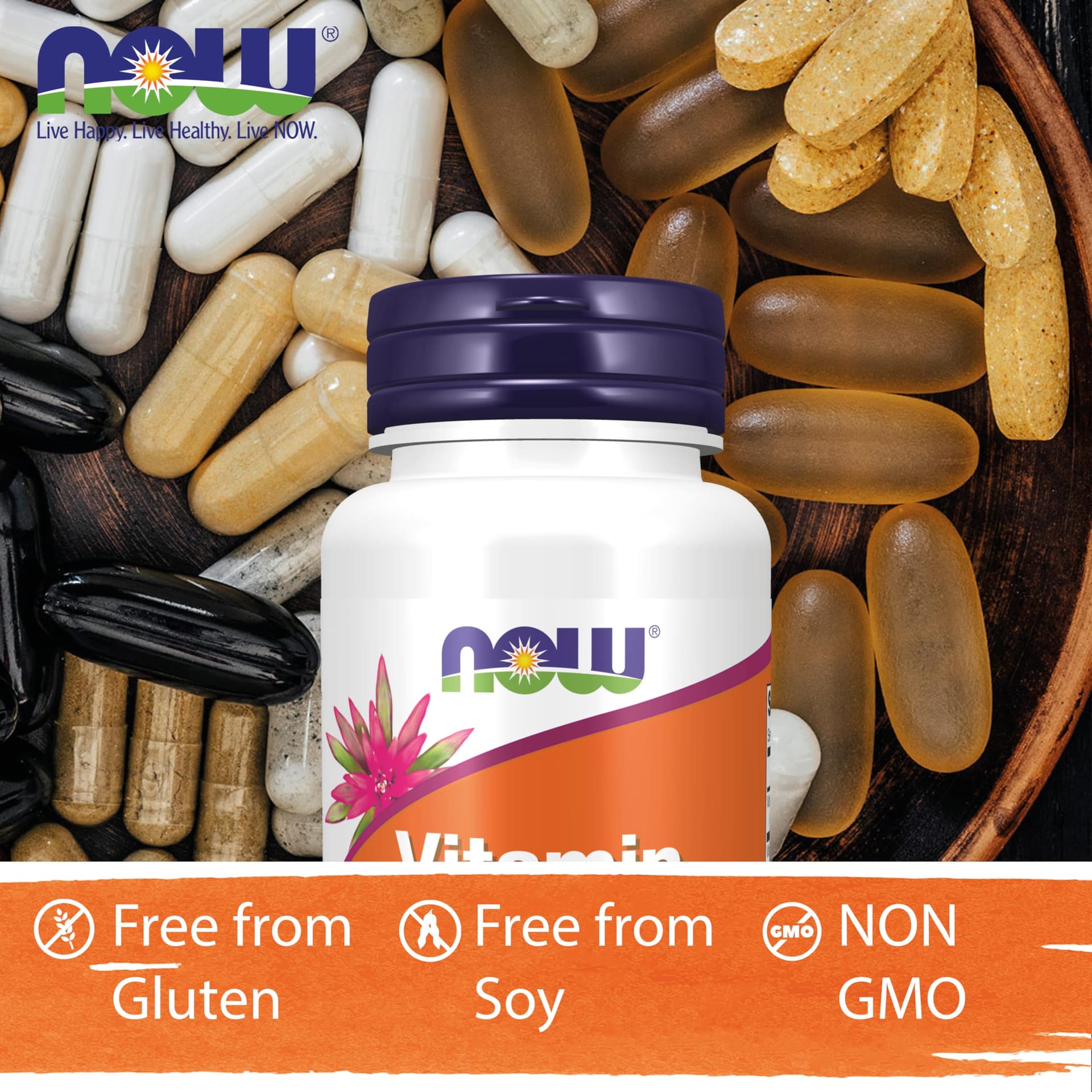 NOW Foods, Vitamin D3 & K2, 1,000IU, 120 Capsules – Bild 6