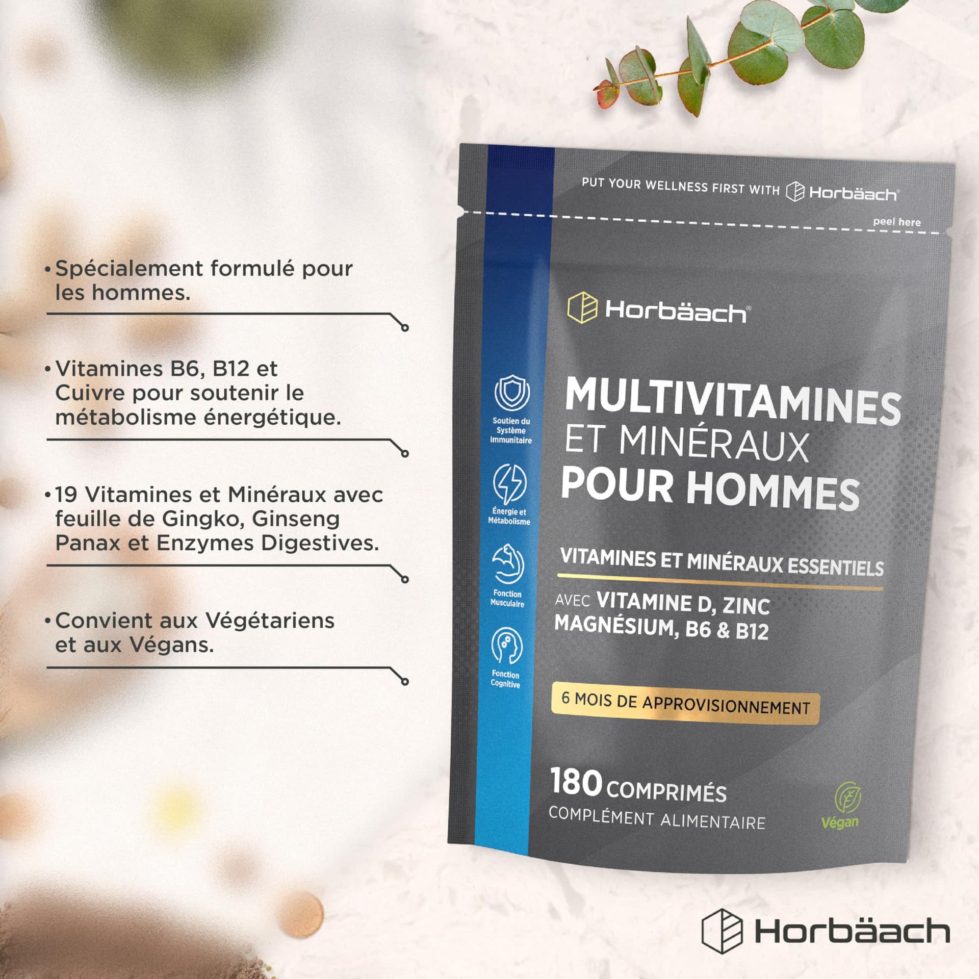 Horbäach Multivitamines Homme – Bild 2