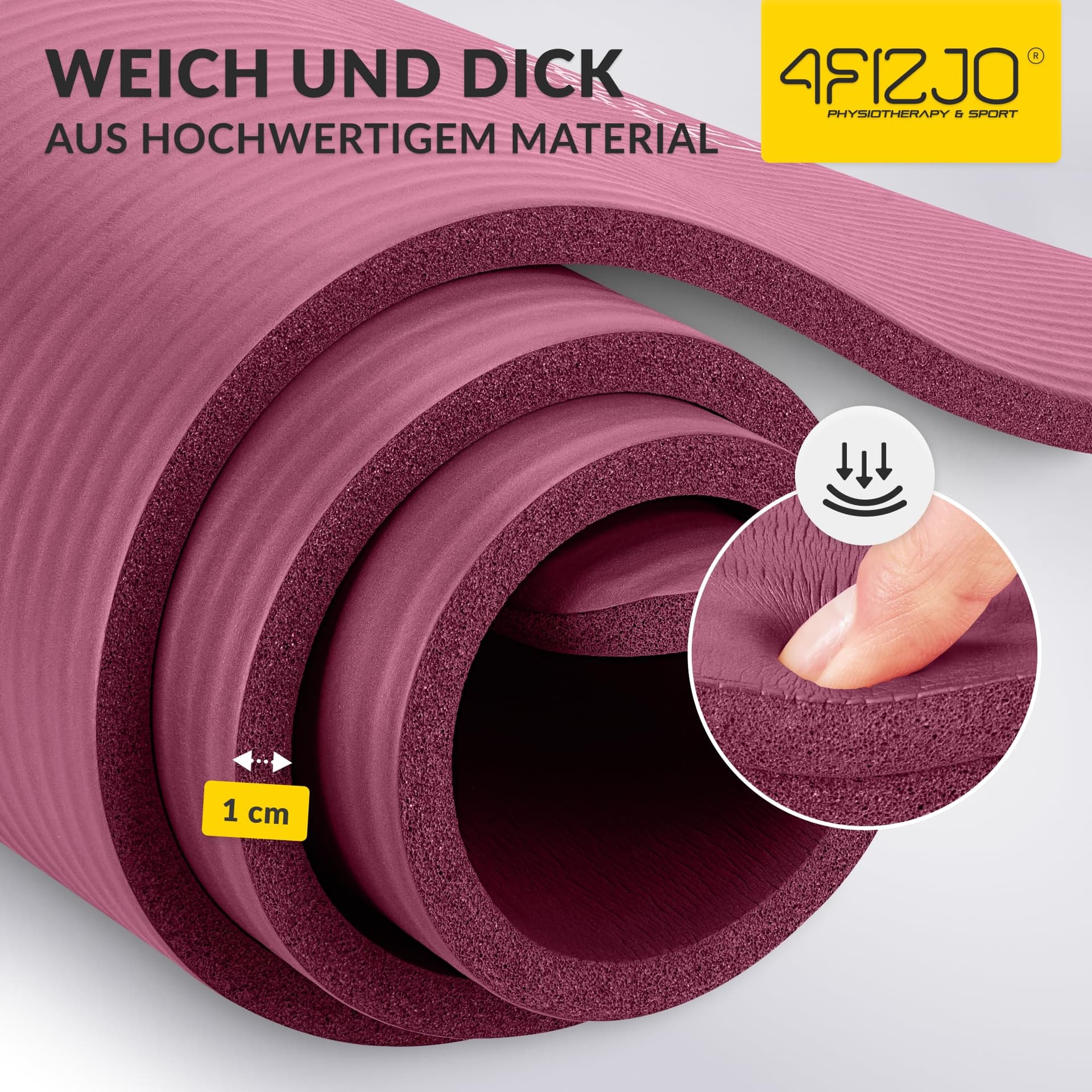 4FIZJO Fitnessmatte mit Tragegurt – Bild 8