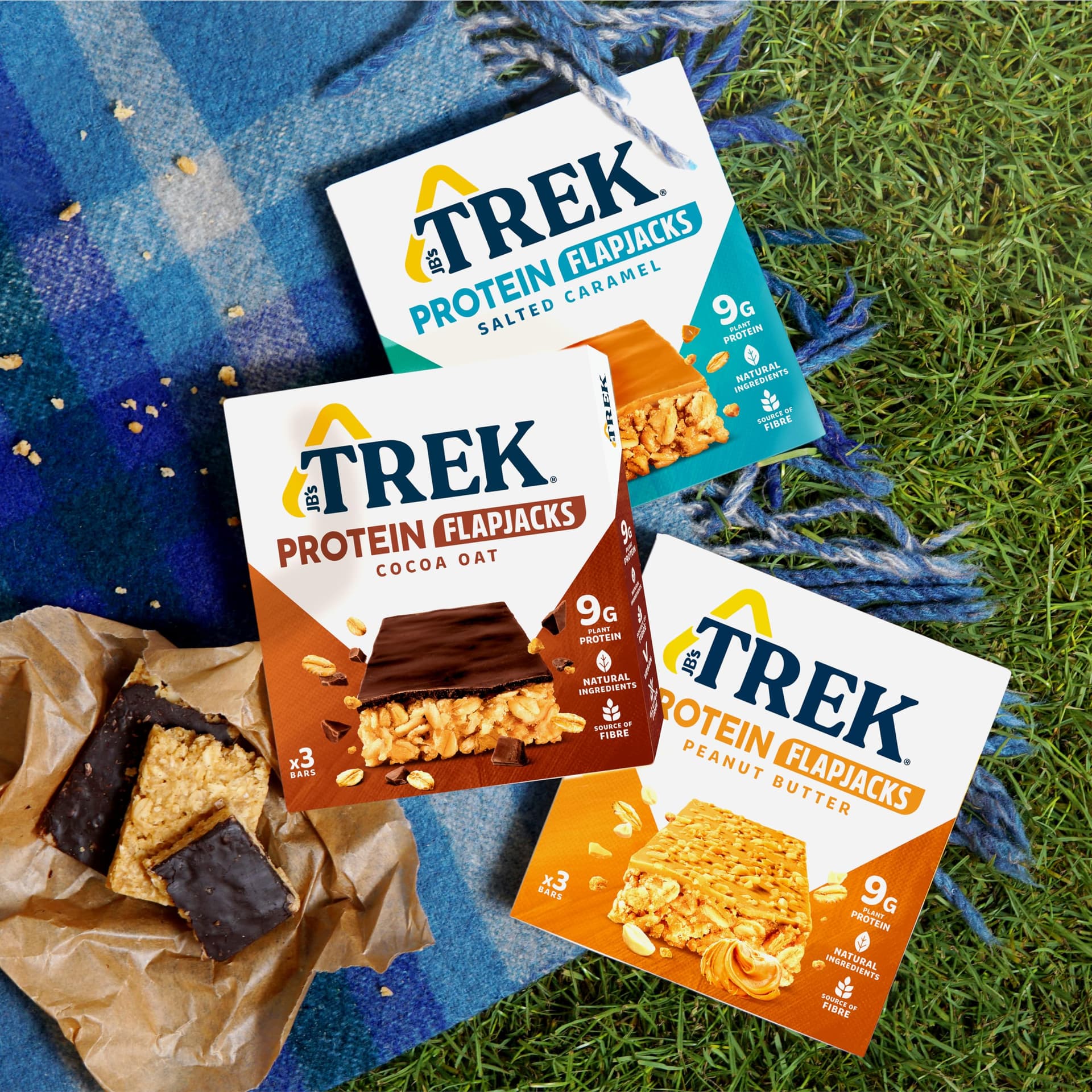 JB's TREK Trek High Protein Flapjack Cocoa Oat, 50 g – Bild 4