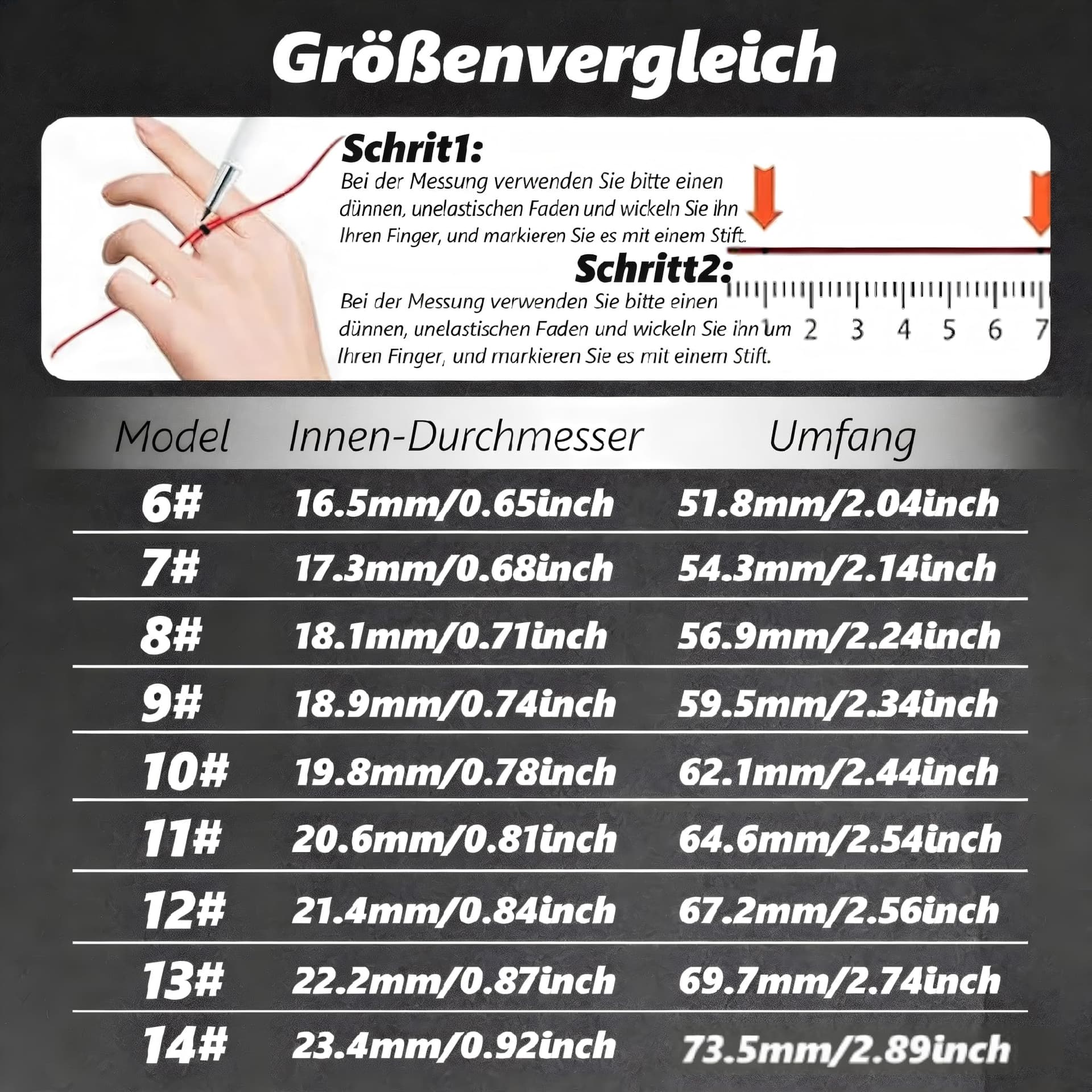 ZBNMY Smart Ring für Damen Herren – Bild 2