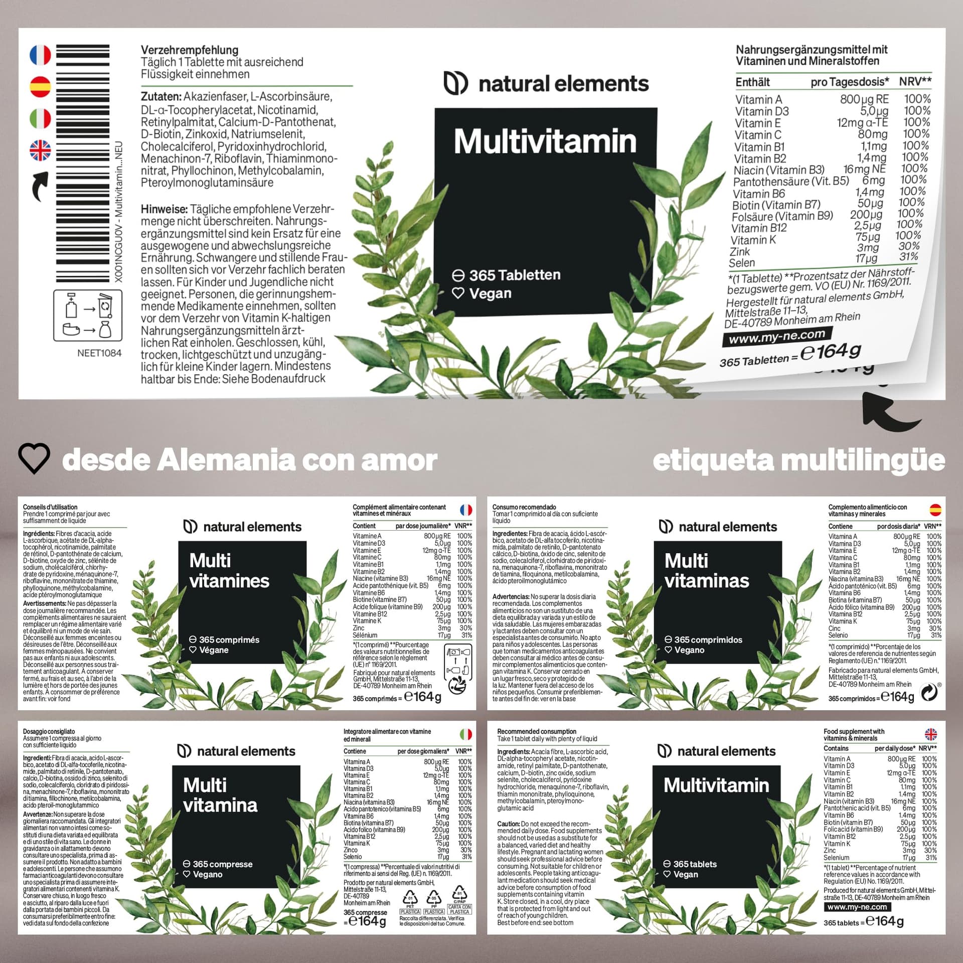 Natural Elements Multivitamin – Bild 5