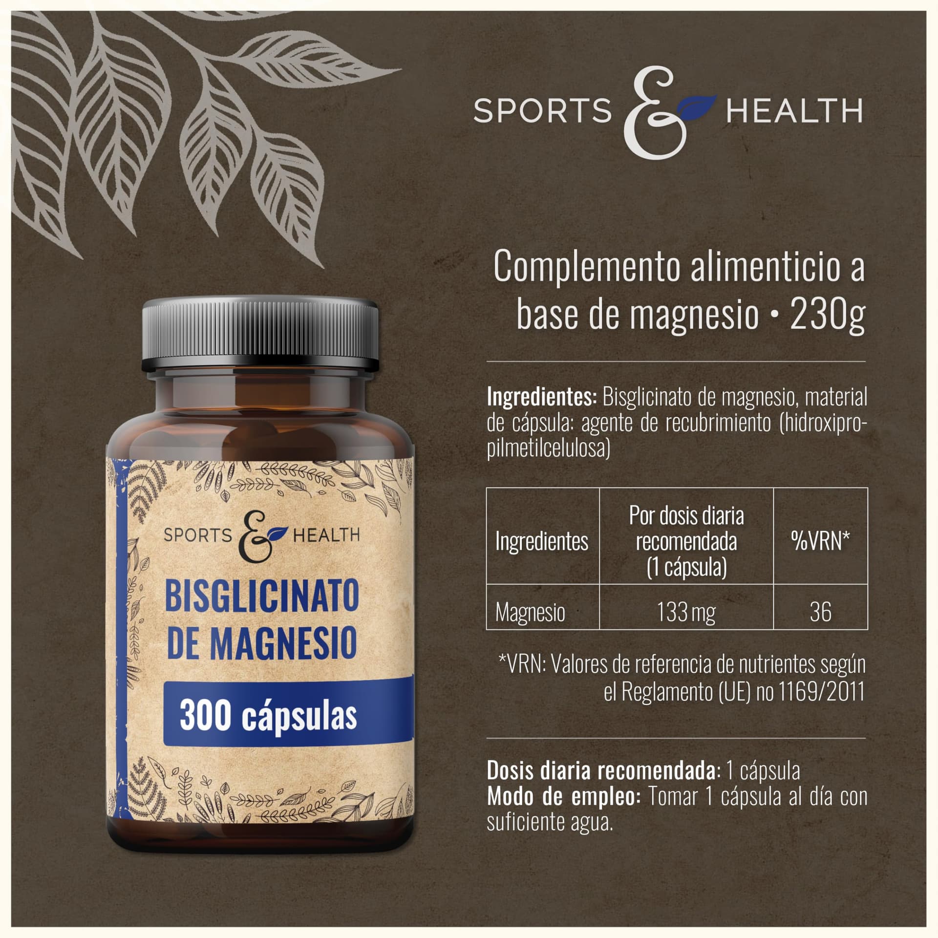 CDF Sports & Health Solutions Magnesio Bisglicinato Capsule – Bild 2