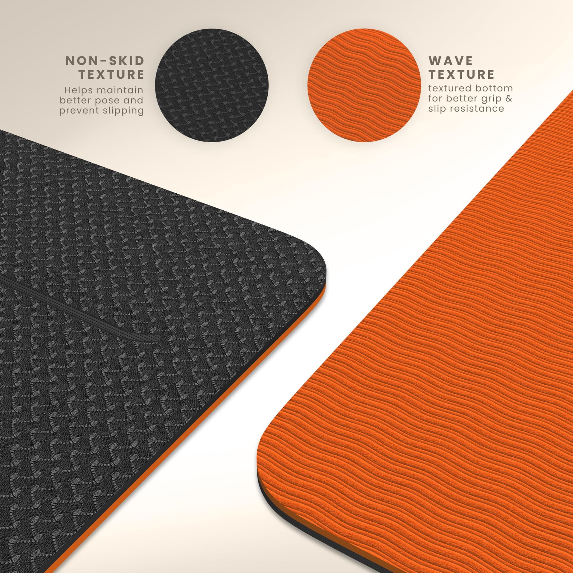 Yogii Tapis de Yoga 6 mm Antidérapant – Bild 3