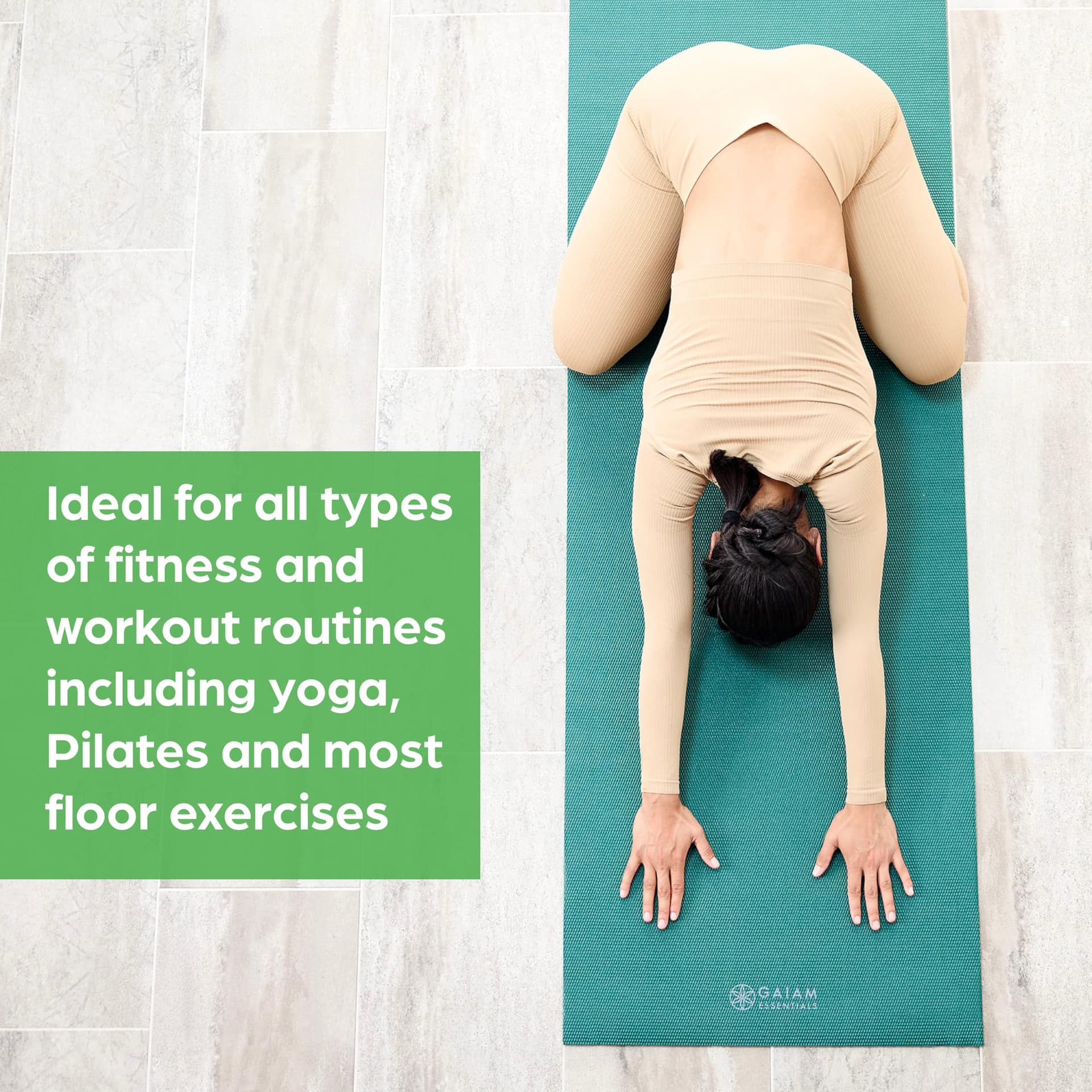 Gaiam Essentials 1/4" Thin (6mm) Yoga & Pilates – Bild 4