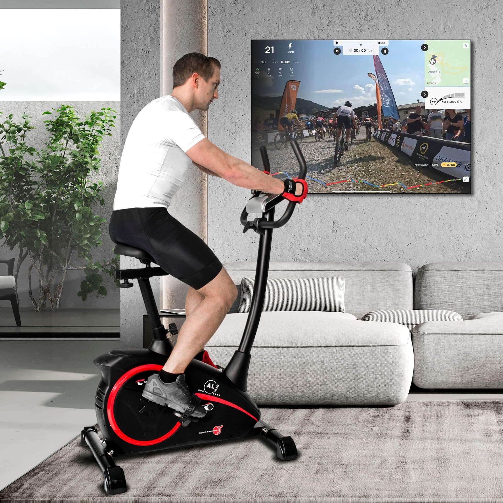 CHRISTOPEIT SPORT GERMANY Christopeit Heimtrainer Fahrrad Ergometer AL 2 S Digital, bis 150kg – Bild 8