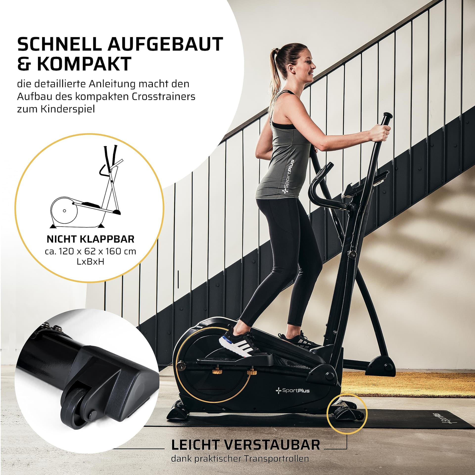 SportPlus Crosstrainer für zuhause – Bild 5