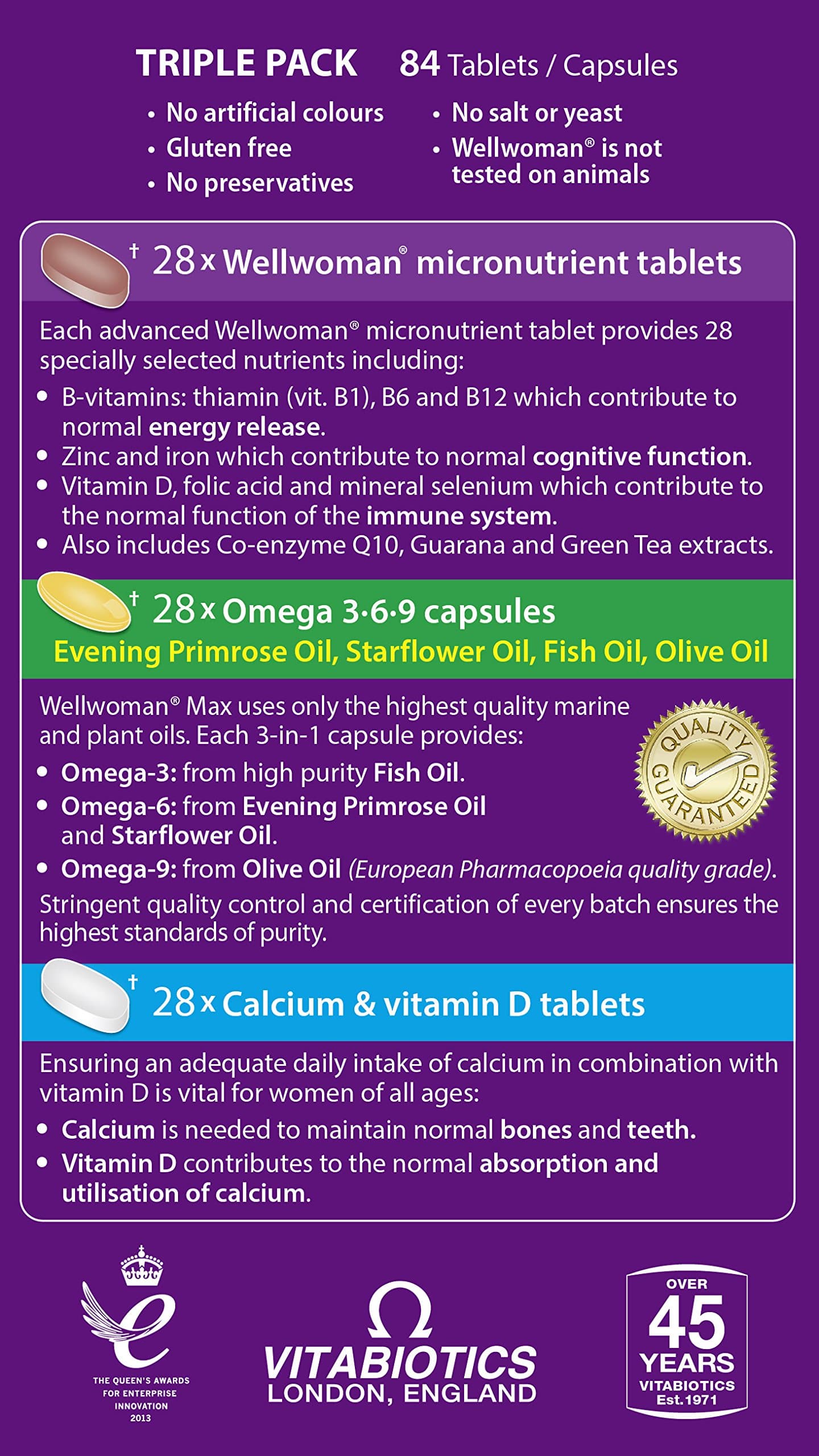 Wellwoman Max Multivitamin Tablets for Women,84 Count – Bild 3