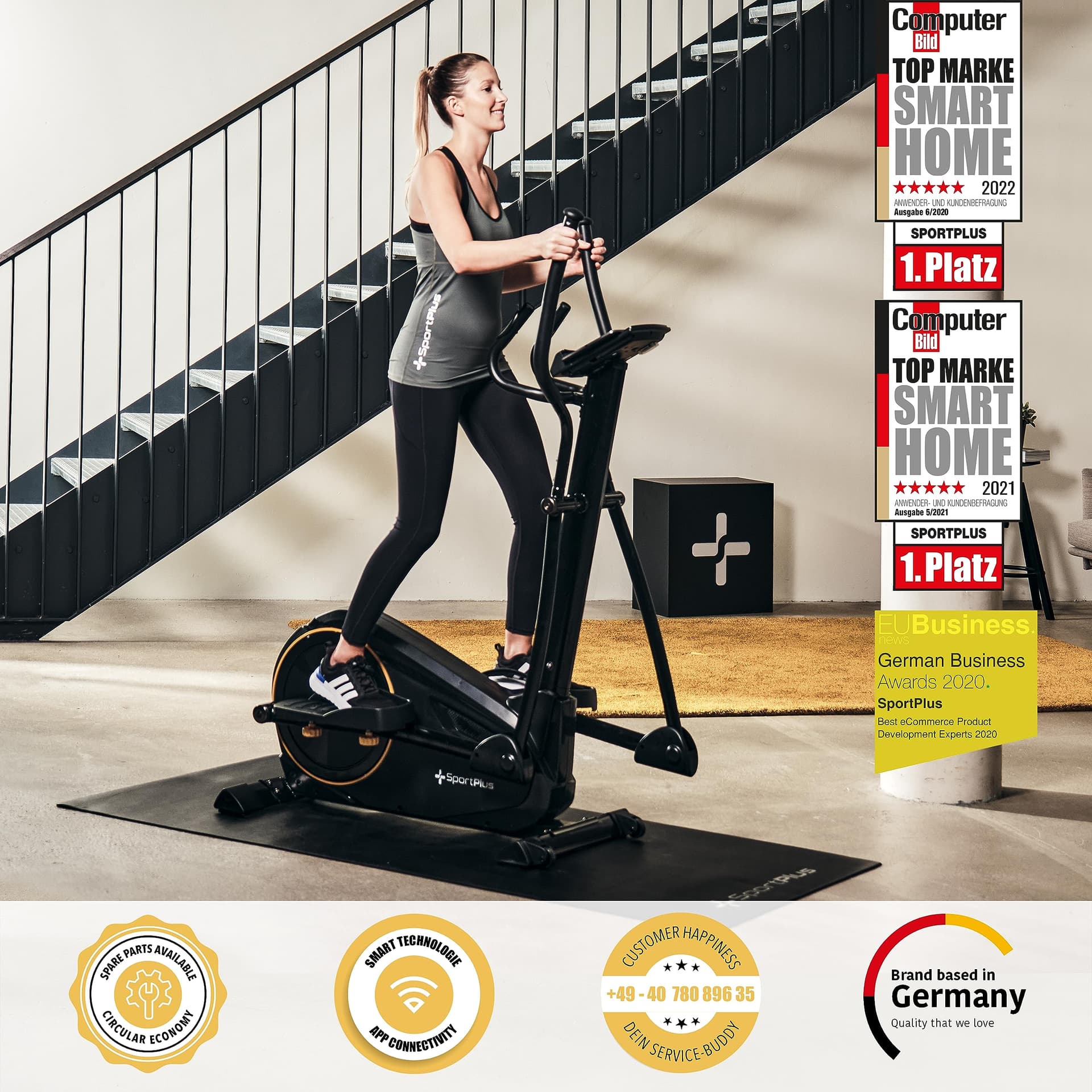 SportPlus Crosstrainer für zuhause – Bild 2