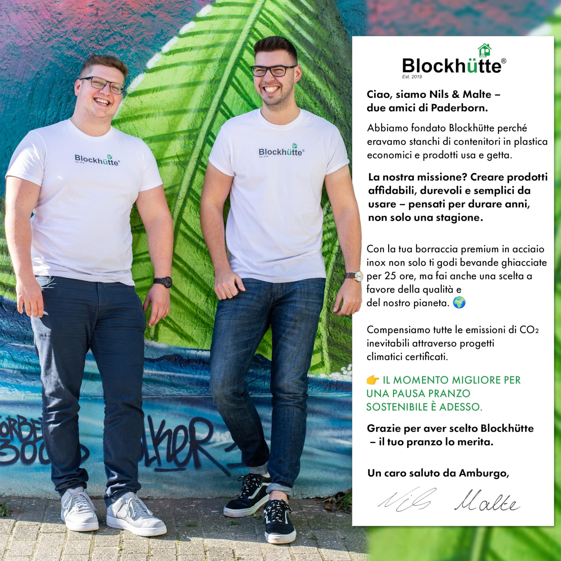 Blockhütte Premium Edelstahl Trinkflasche isoliert I 500ml – Bild 8