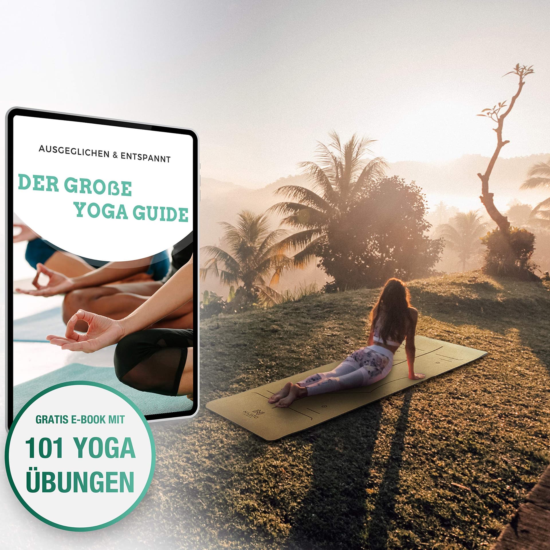 NAJATO Sports Yogamatte Kork – Bild 6