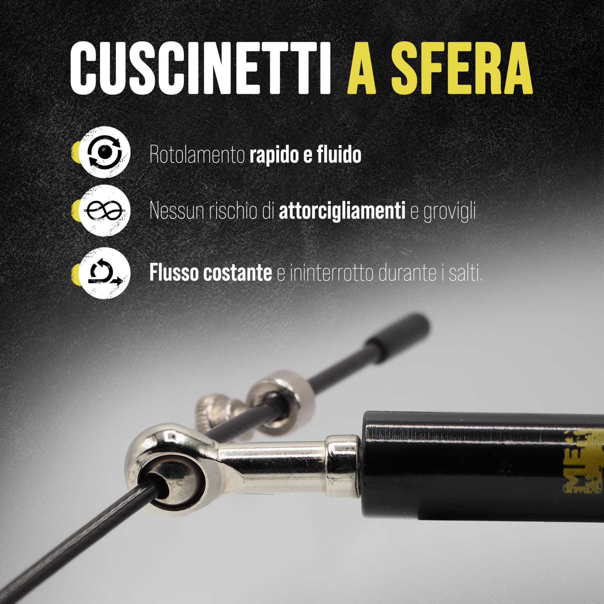 DISTOCK ® Corda per Saltare Professionale Palestra 3,5m – Bild 5