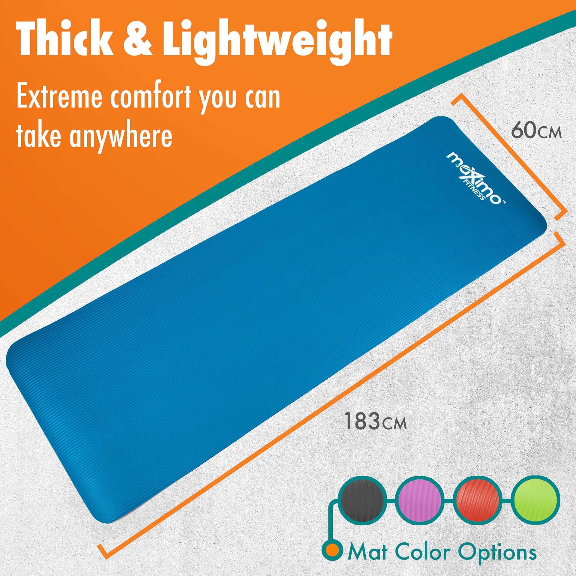 Maximo Fitness Tapis d'exercice physique NBR de haute – Bild 2