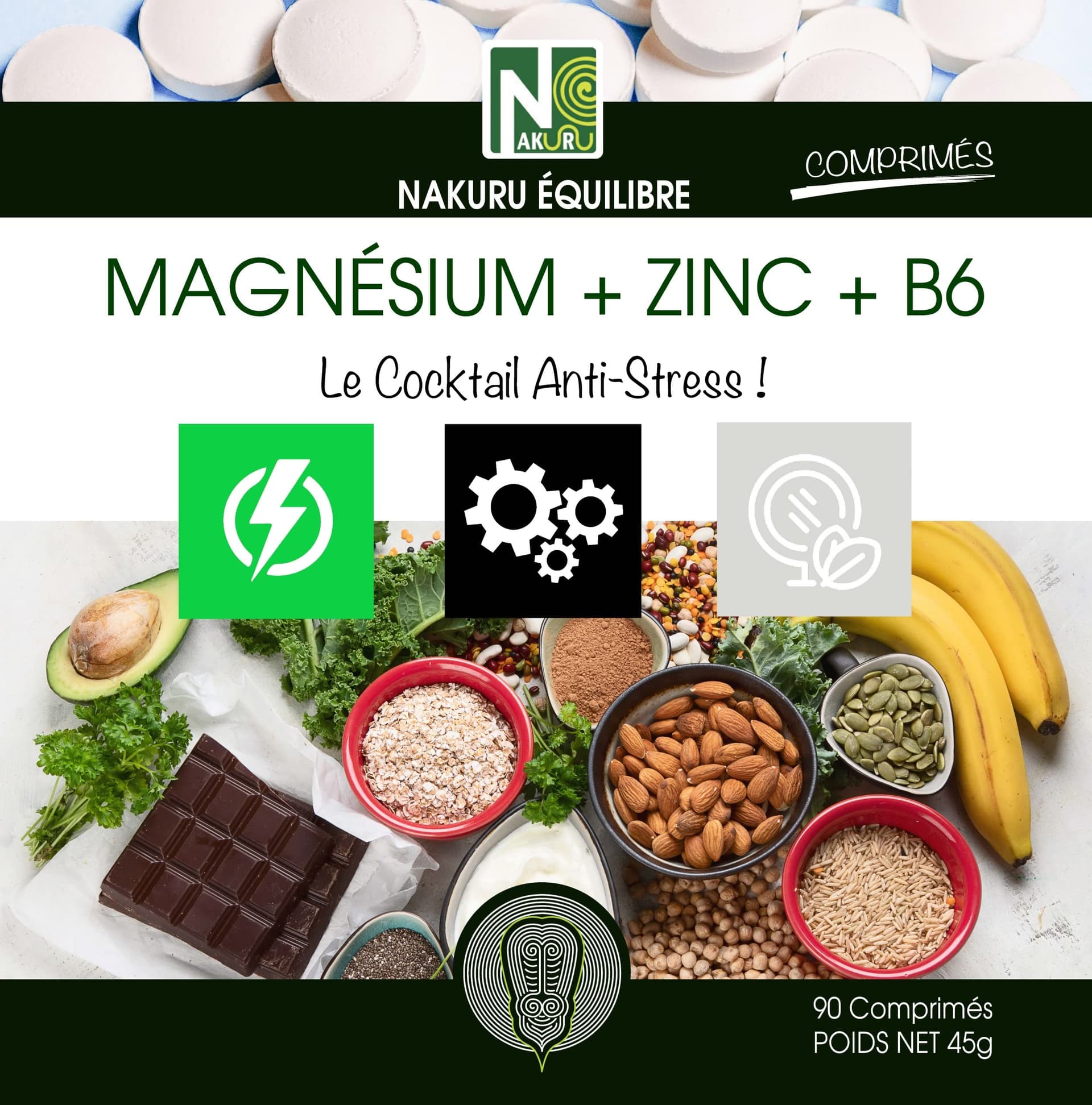 NAKURU |Magnésium + Zinc+ Vitamine B6 – Bild 3