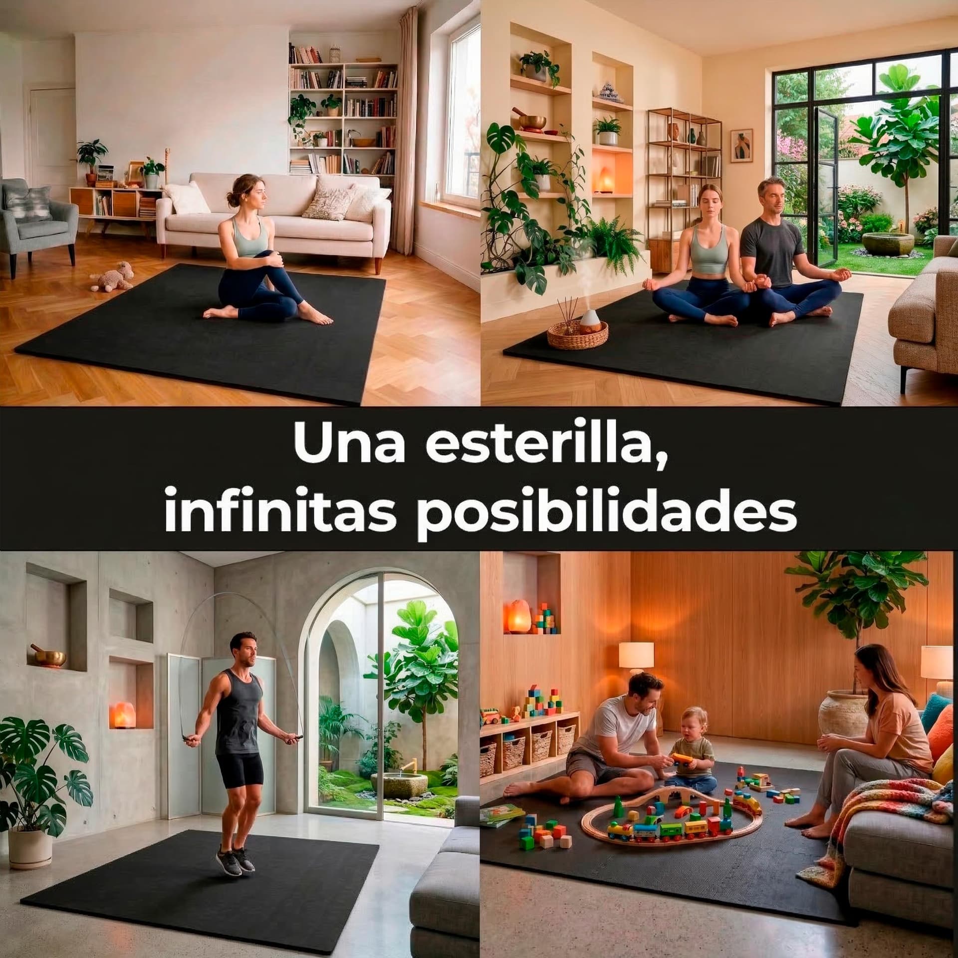 ManiBoom Esterilla Yoga Antideslizante XL 212 x 150 cm – Bild 6