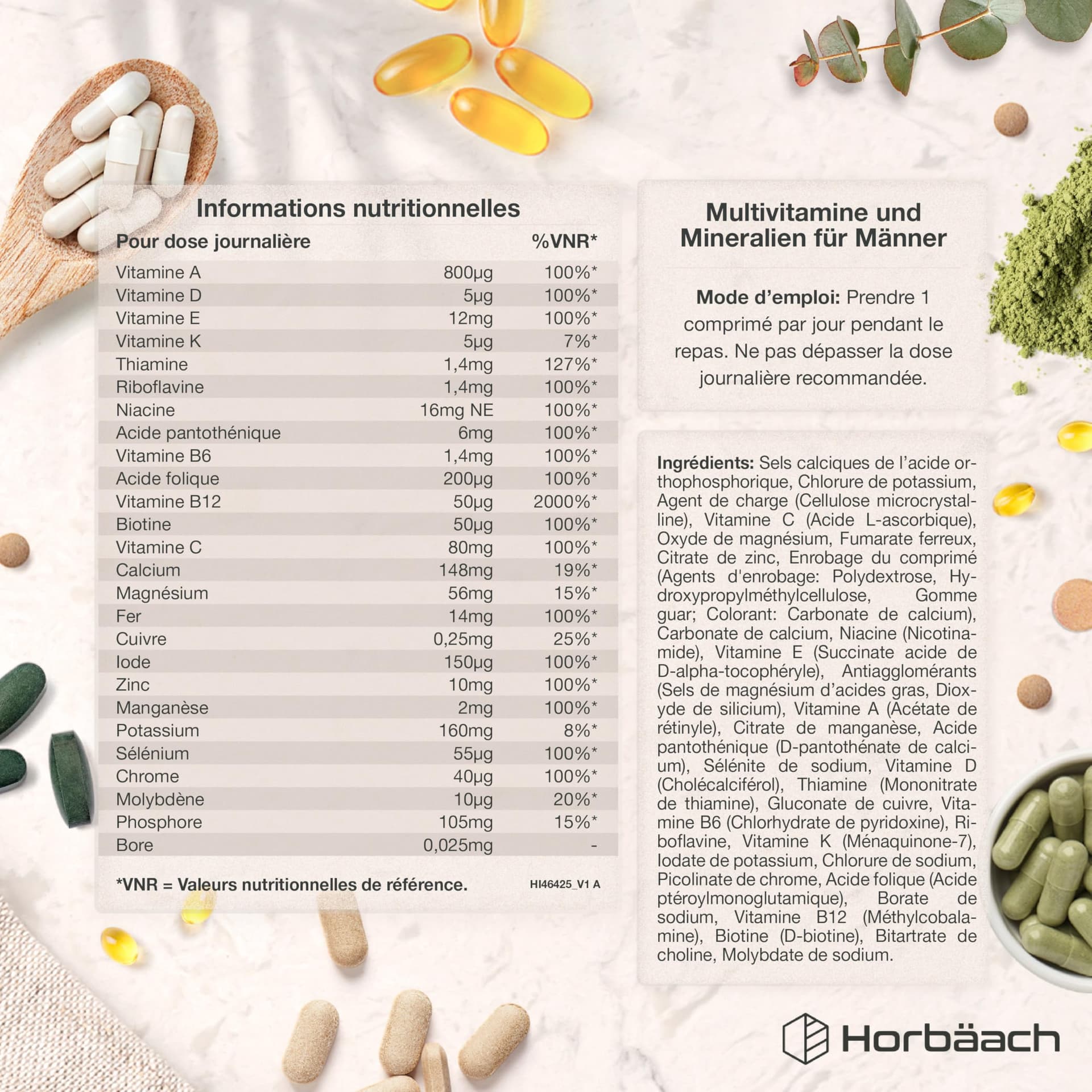 Horbäach Multivitamines Homme – Bild 3
