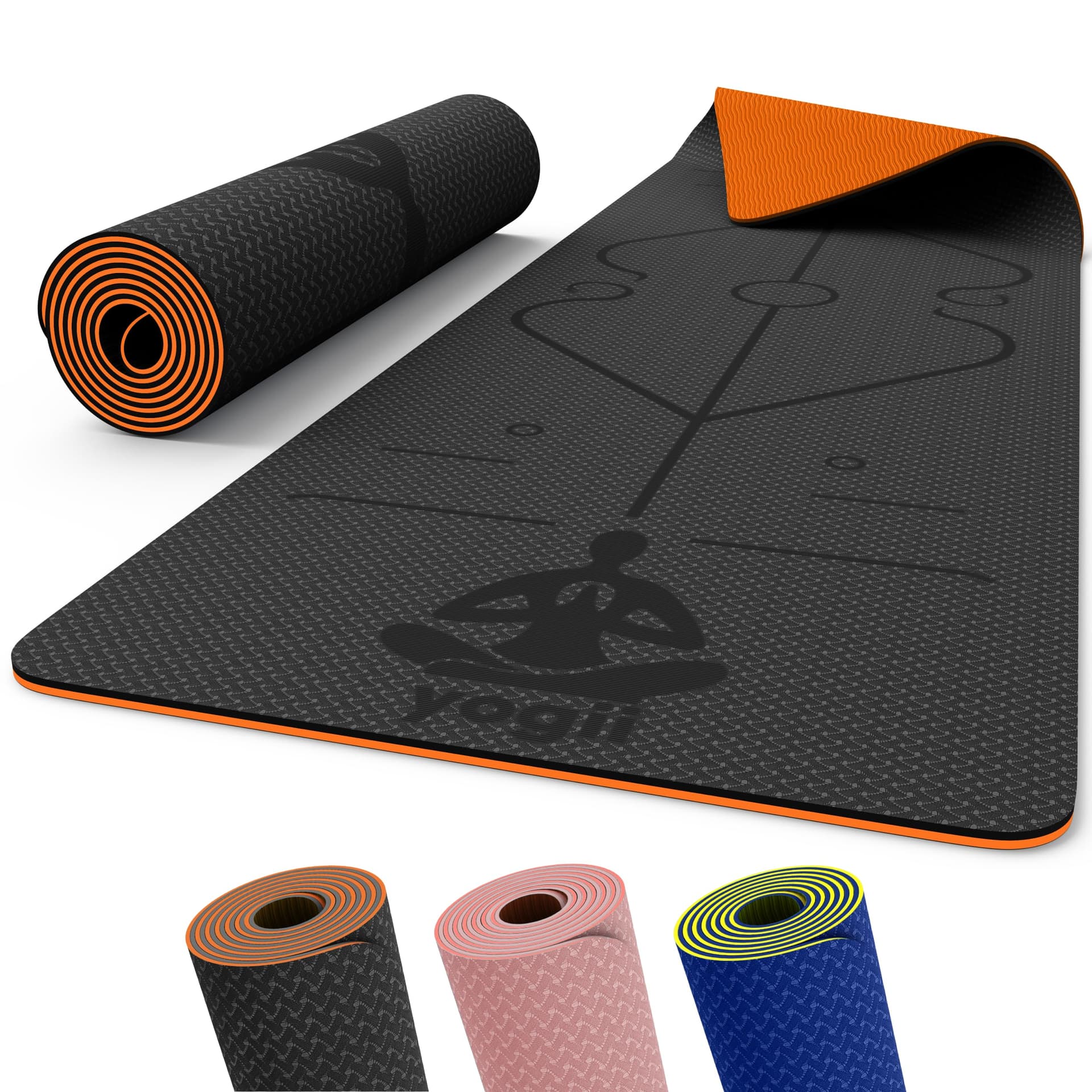 Yogii Yogii Tapis de Yoga 6 mm Antidérapant