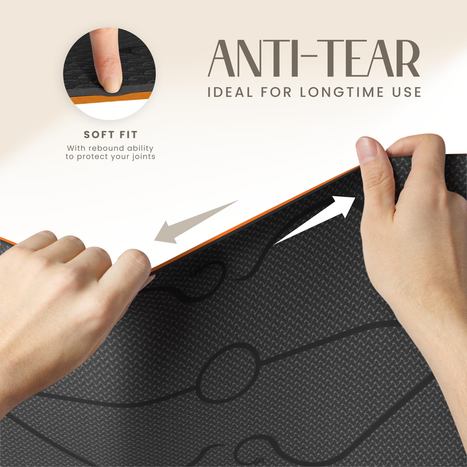 Yogii Tapis de Yoga 6 mm Antidérapant – Bild 7