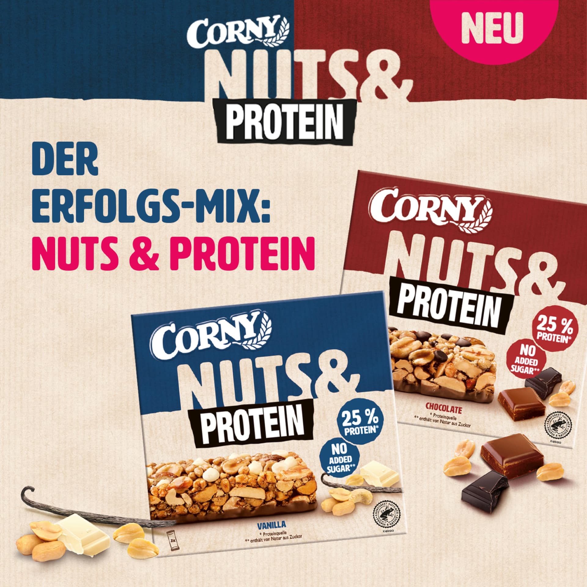 Corny Nussvoll Protein Chocolate – Bild 2