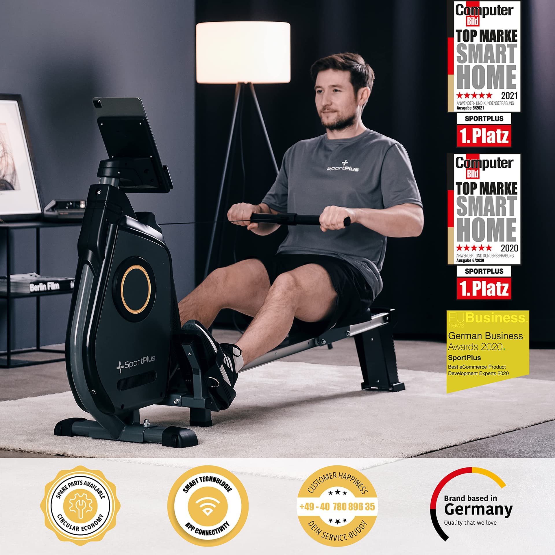 SportPlus Rudergerät für zuhause – Bild 2
