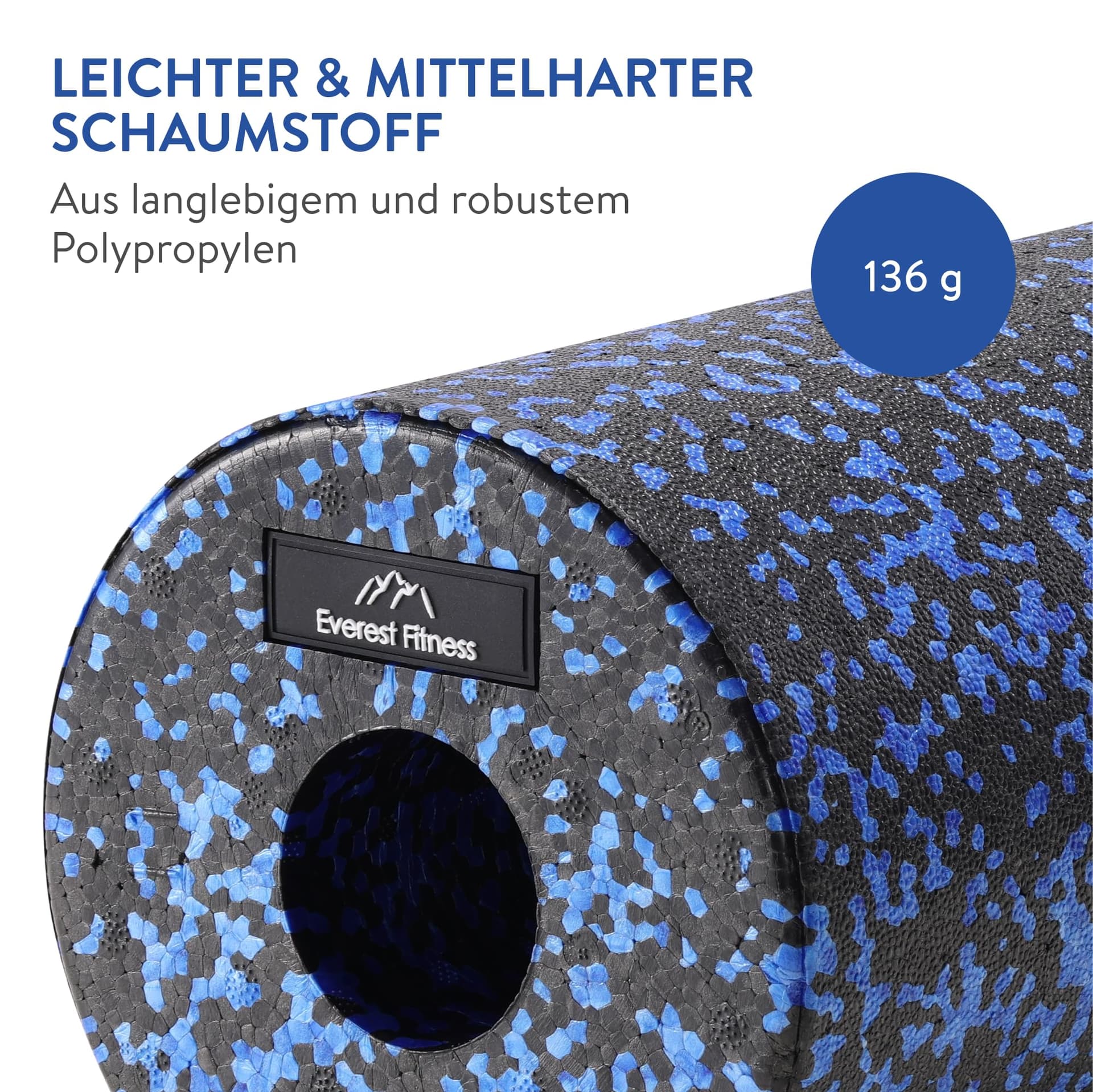 EVEREST FITNESS Faszienrolle Wirbelsäule 30 cm mittel-hart – Bild 3