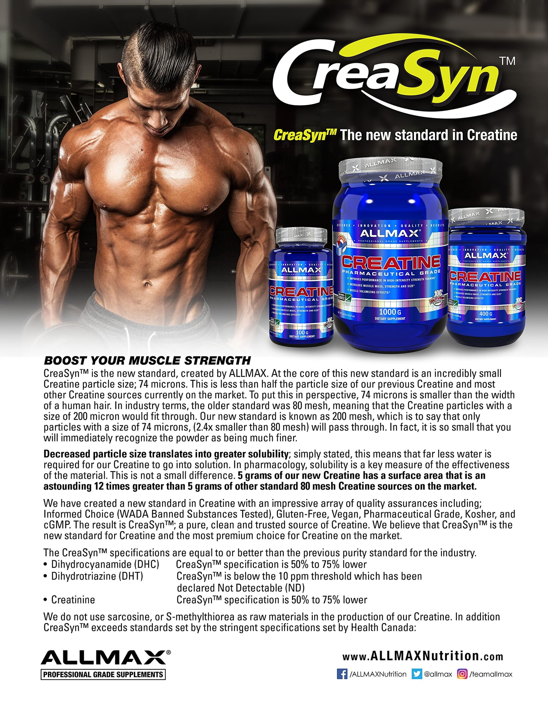 ALLMAX Creatine Monohydrate – Bild 2