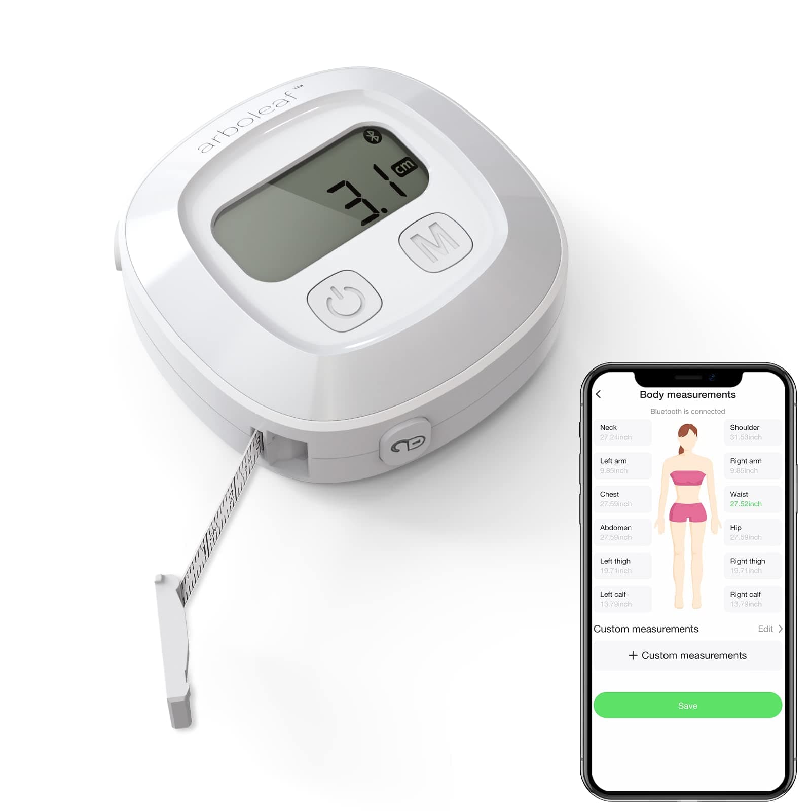 arboleaf arboleaf Smart Körperumfangmaßband mit App