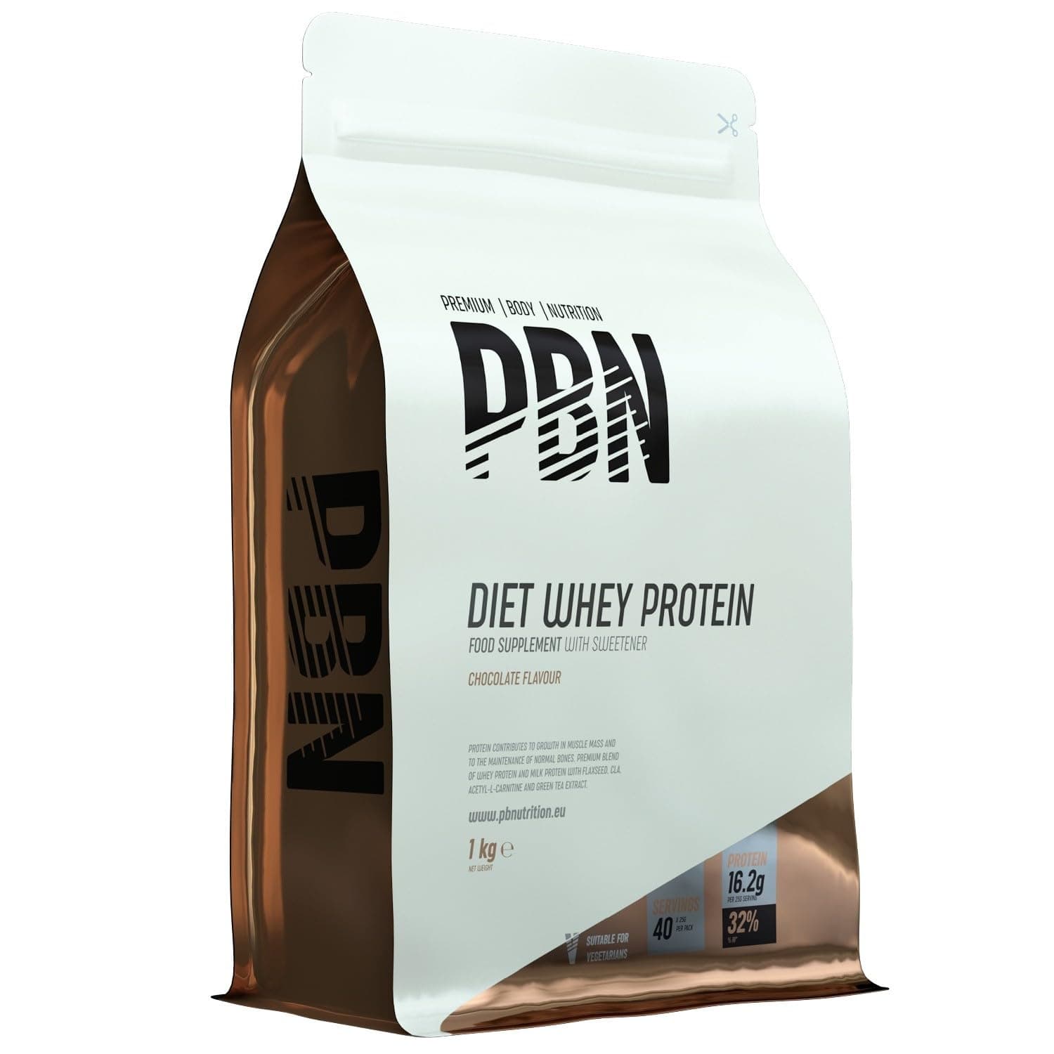 Premium Body Nutrition Premium Body Nutrition - Diet Whey, sabor Chocolate, Bolsa de 1 kg