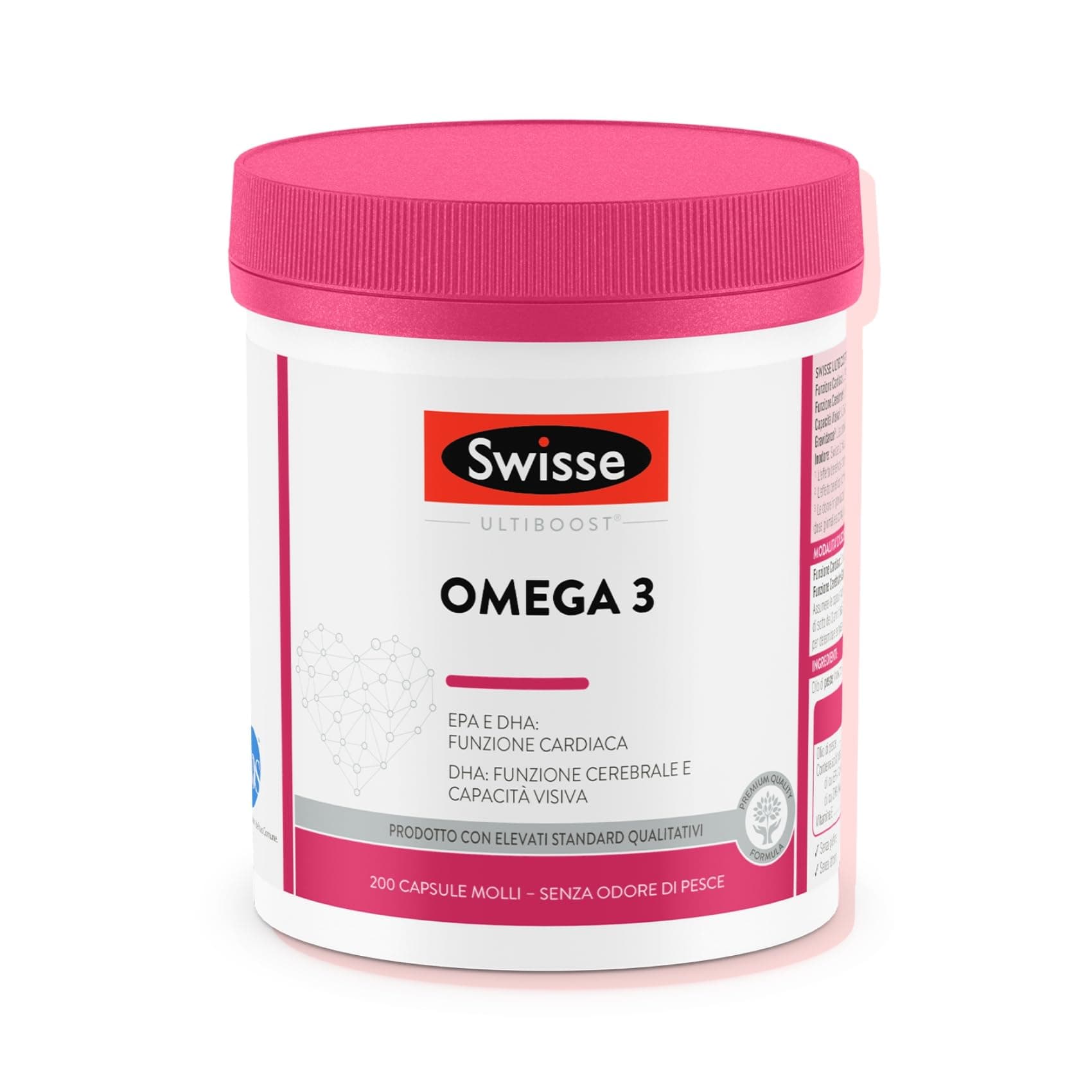 Swisse SWISSE - Integratore Omega 3 IFOS 5 Stelle, 200 Capsule
