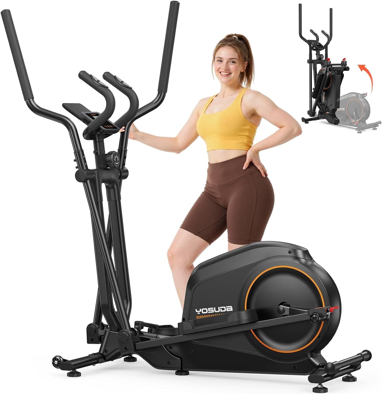 YOSUDA YOSUDA Klappbarer Crosstrainer für Zuhause
