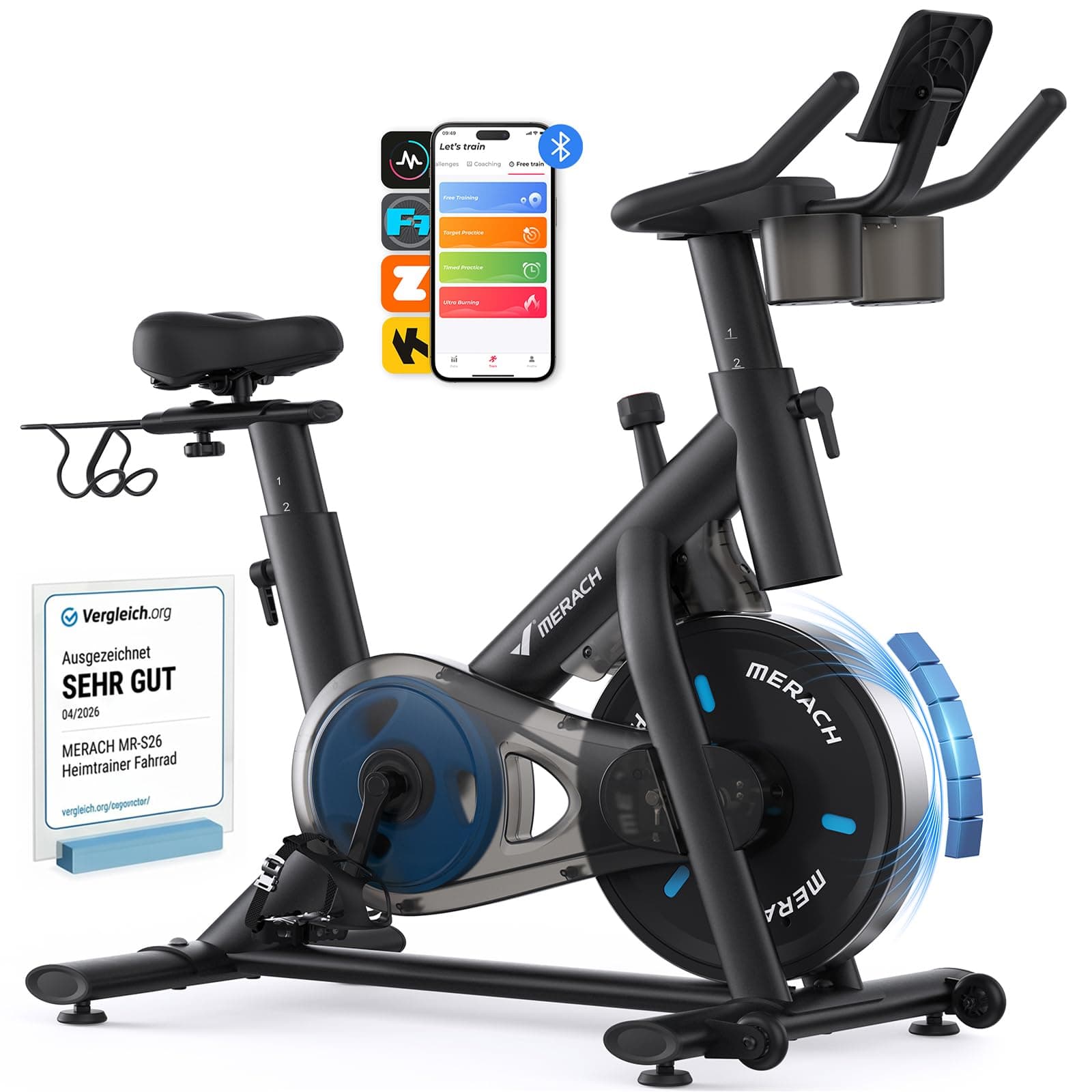 MERACH MERACH Heimtrainer Fahrrad mit Magnetischem Widerstand