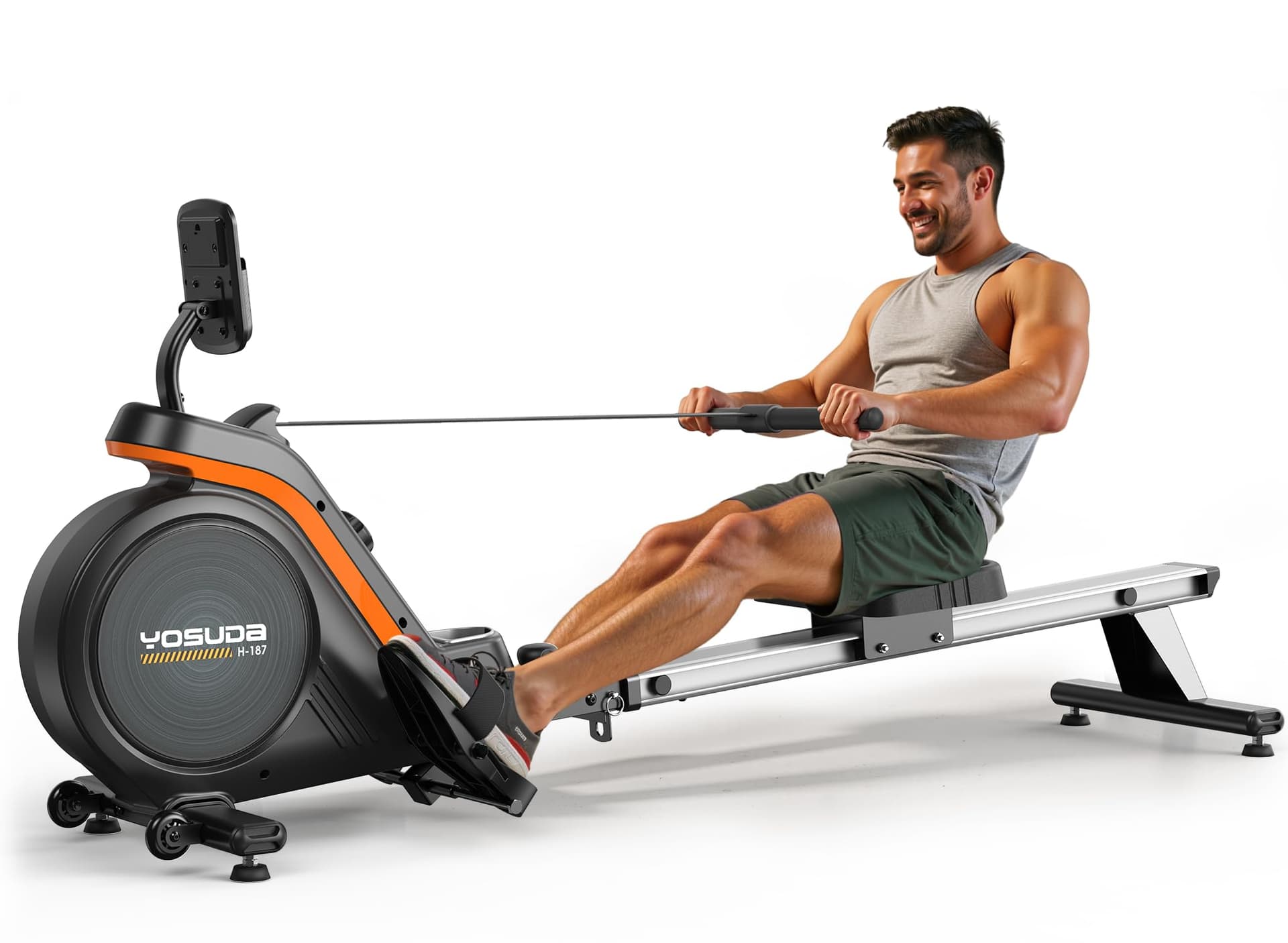 YOSUDA YOSUDA Rudergerät Zuhause, 16 Dynam. Widerstand, für Große bis 181kg