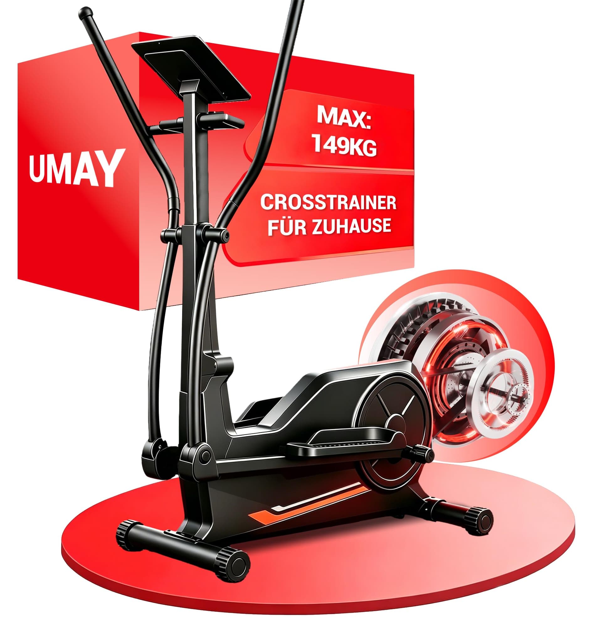UMAY UMAY Crosstrainer für Zuhause