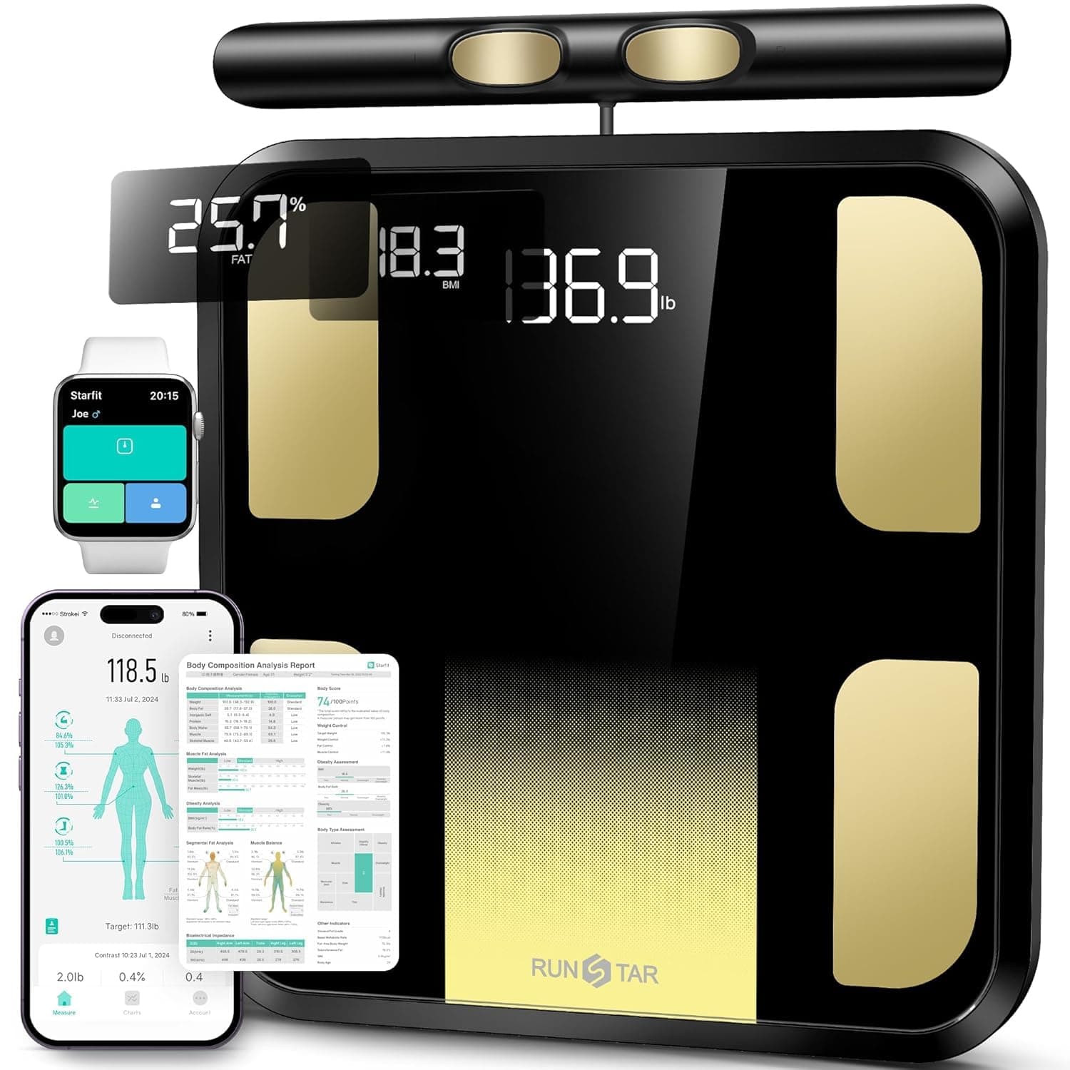 runstar RunSTAR Körperfettwaage