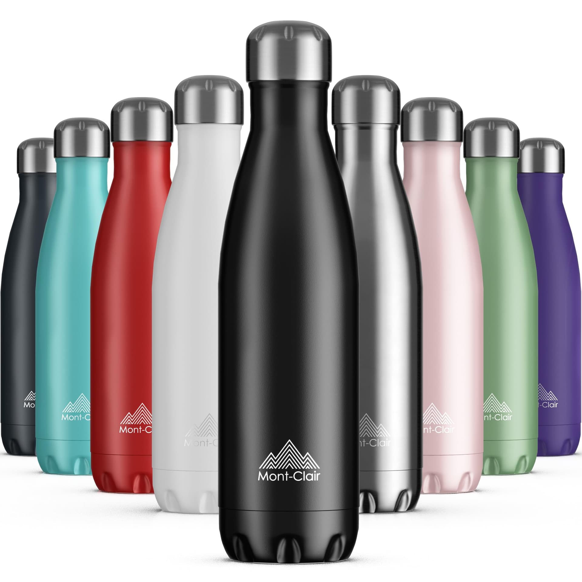 Mont-Clair Mont-Clair Gourde isotherme - Bouteille isotherme sans BPA - Gourde inox 1L